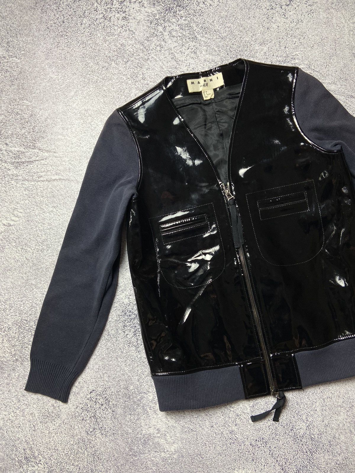Designer × H&M × Marni Marni H&M Jacket Avant Garde Grunge Style Y2k Leather Design Size US S / EU 44-46 / 1 - 6 Thumbnail