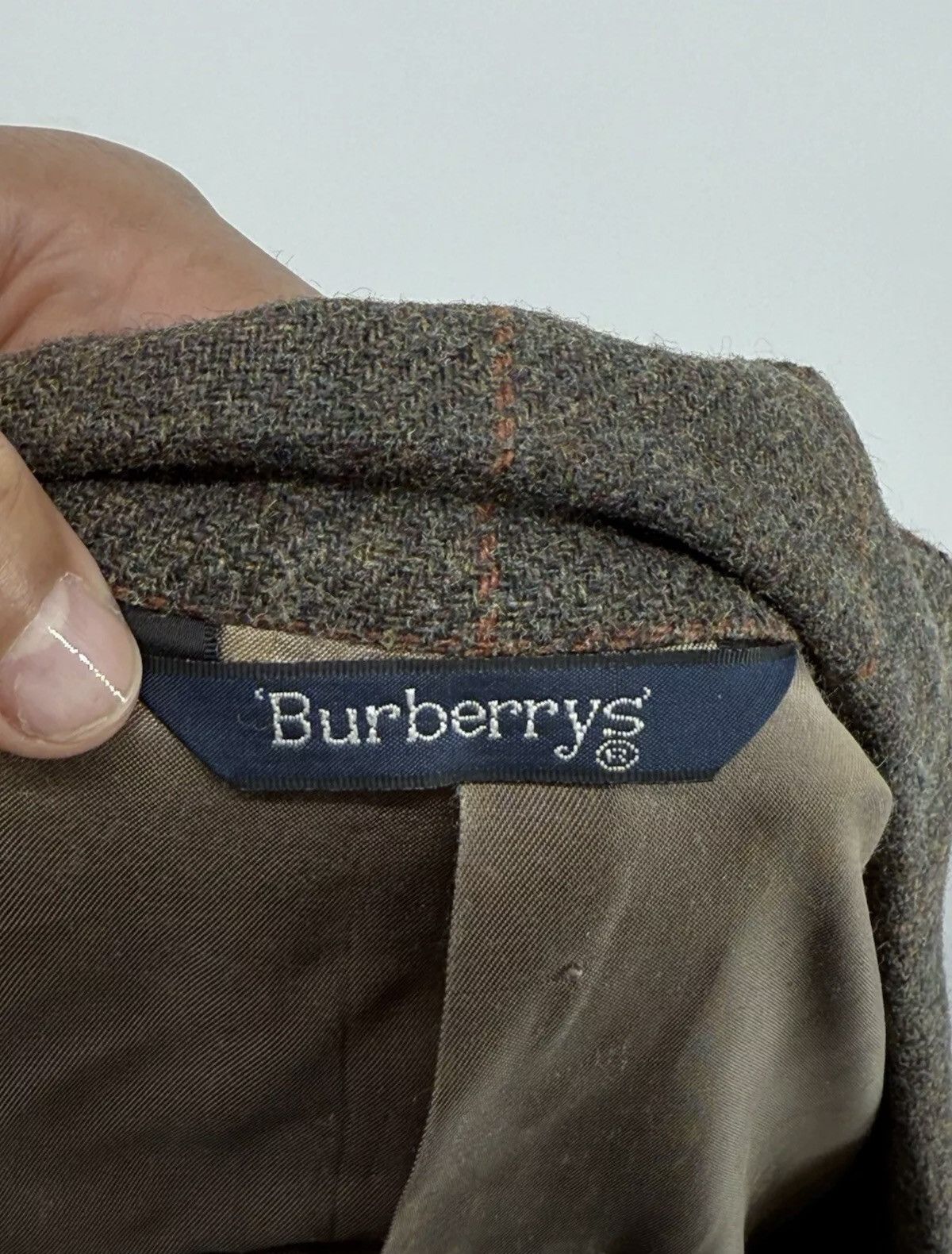 Burberry Vintage 90s Burberry’s Blazer Brown Tan Men’s Size 41 L Size 40L - 6 Thumbnail