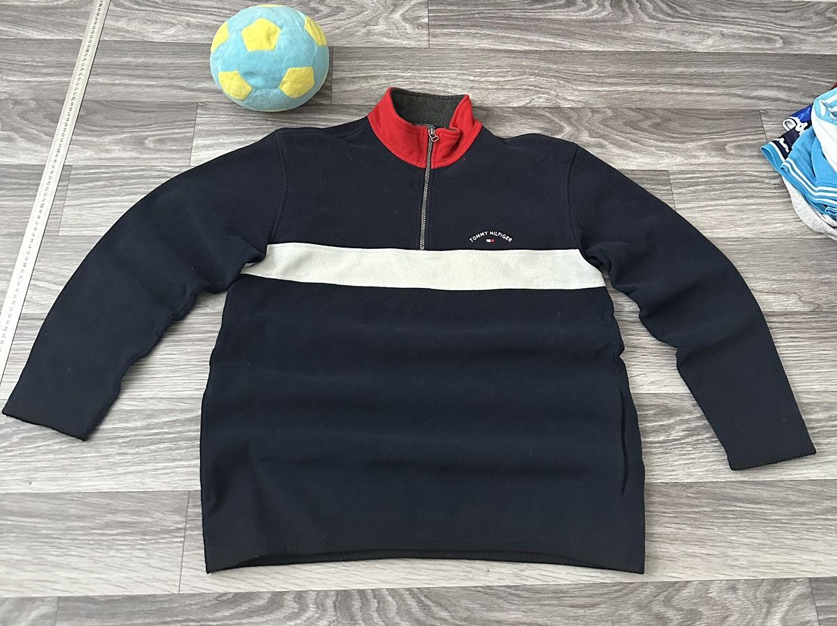 Tommy Hilfiger Tommy Hilfiger Vintage 1/3 Fleece Zip hype oldmoney Size US XL / EU 56 / 4 - 1 Thumbnail