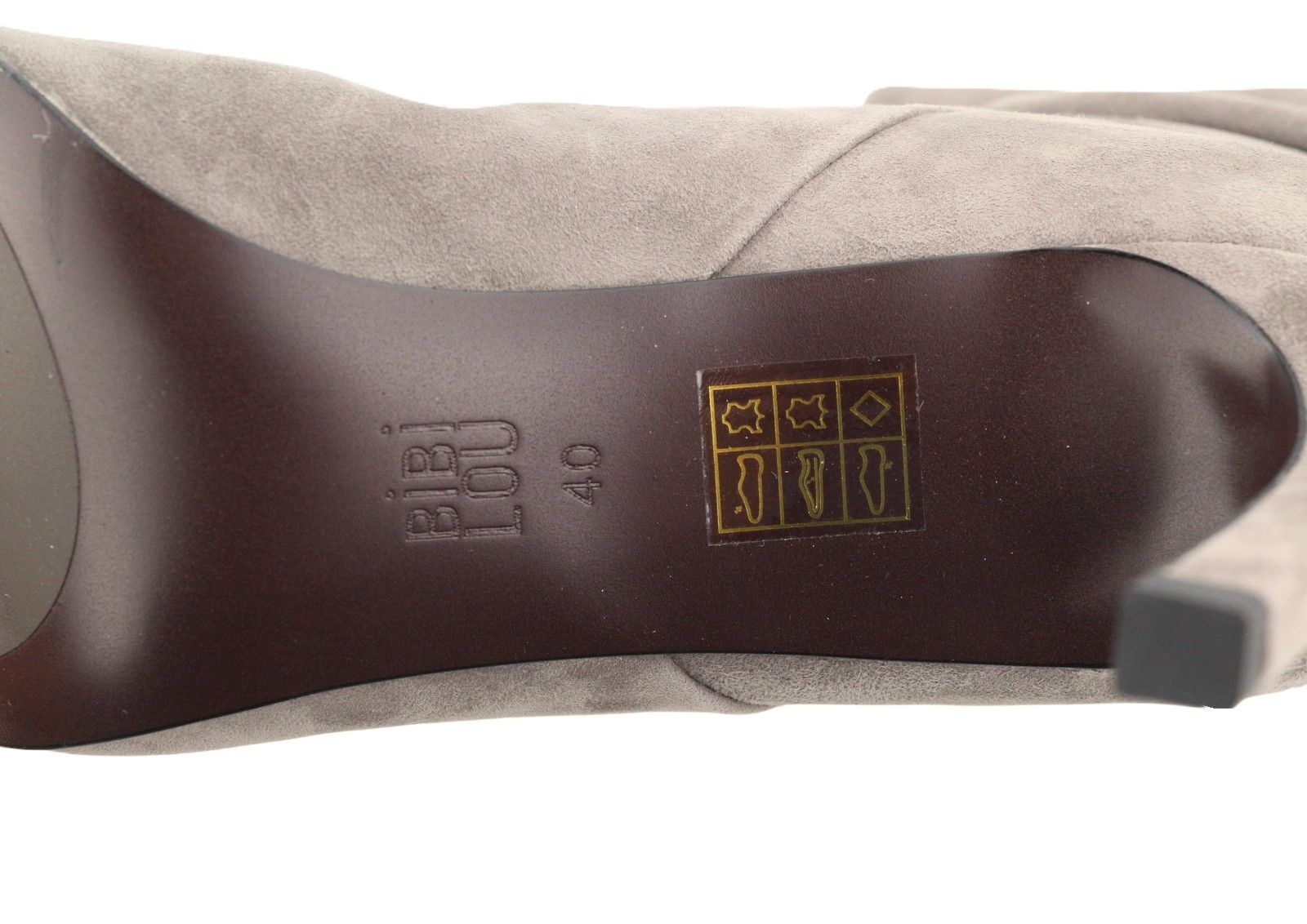 Other BIBI LOU EU40 Grey Suede Leather Almond 87550 Size US 9 / IT 39 - 10 Thumbnail