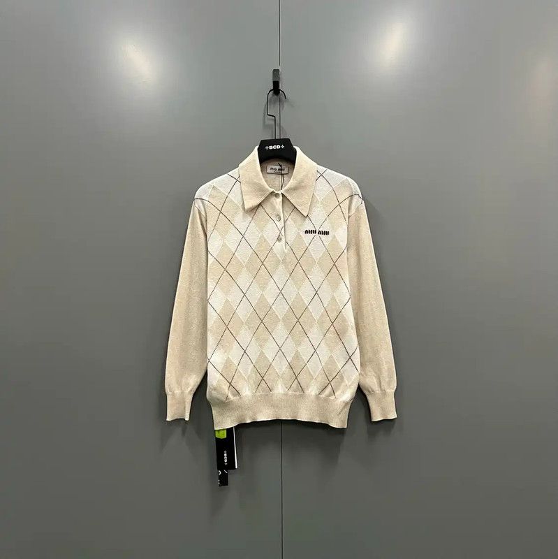 Miu Miu Miu Miu Spring Wool Long Sleeve Pullover 0089 Size ONE SIZE - 1 Thumbnail