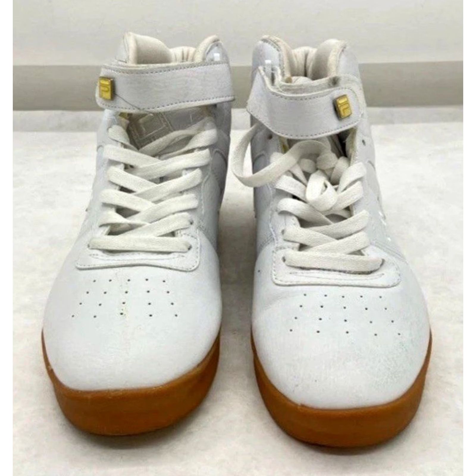 Fila Fila Vulc 13 White High Top Sneakers Women US 8.5 Lace Up Straps Athletic Shoes Size US 9 / IT 39 - 4 Thumbnail