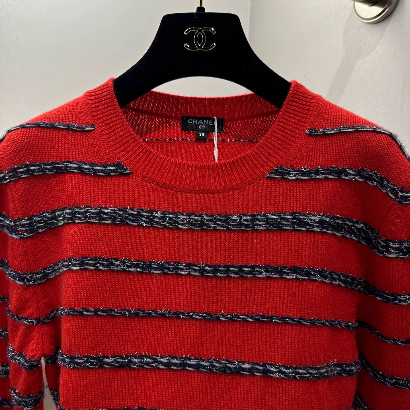 Chanel Chanel may64 Rooftop Striped Cashmere Sweater 38 Size XS / US 0-2 / IT 36-38 - 6 Thumbnail