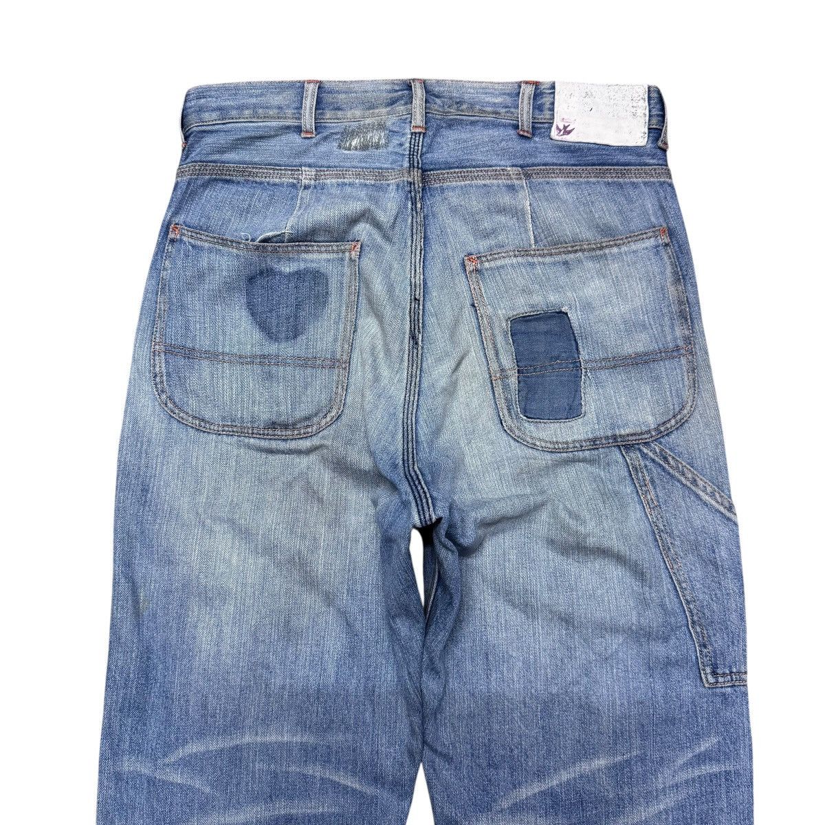 Japanese Brand CONEY Denim Carpenter Patchwork Work Pants Size US 32 / EU 48 - 9 Thumbnail