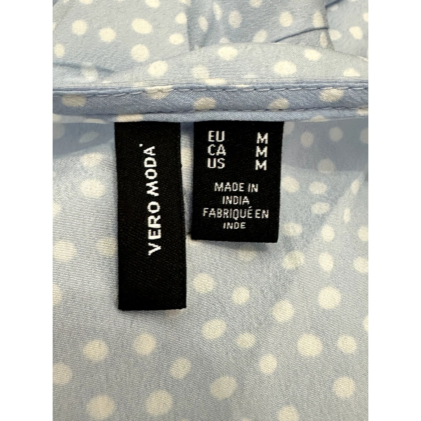 Other Vero Moda Wrap Dress Polka Dot Belted Blue White M NWOT Size M / US 6-8 / IT 42-44 - 8 Thumbnail
