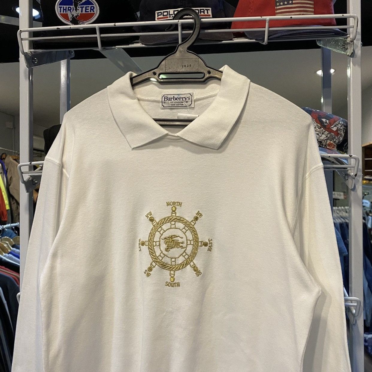 Burberry Burberry sweatshirt embroidered compass Equestrian Knight Size US S / EU 44-46 / 1 - 3 Thumbnail