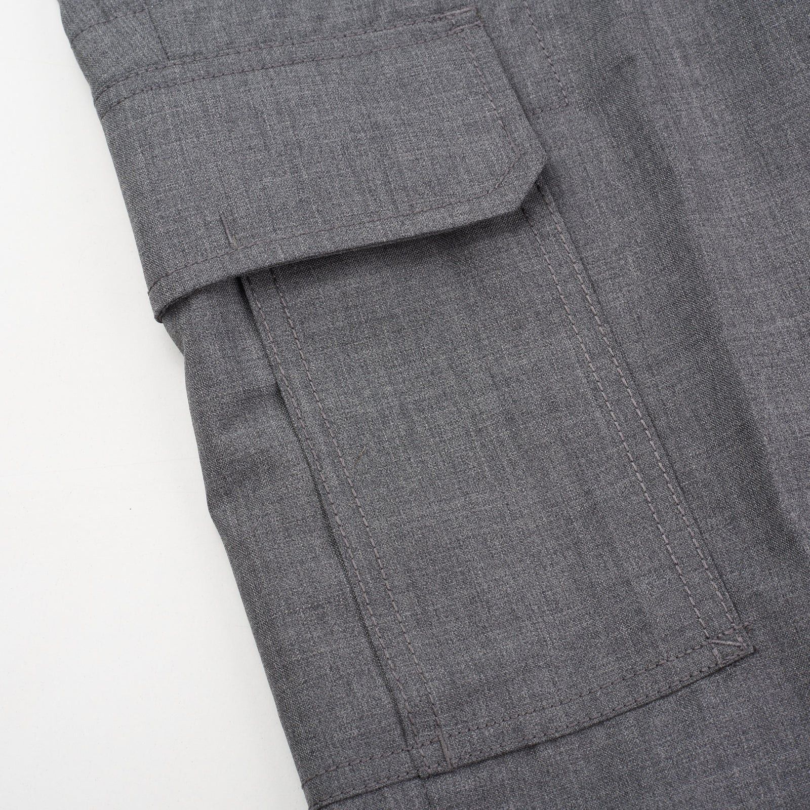 Brunello Cucinelli BRUNELLO CUCINELLI Gray Wool Cargo Slim Fit Pants Size US 34 / EU 50 - 7 Thumbnail