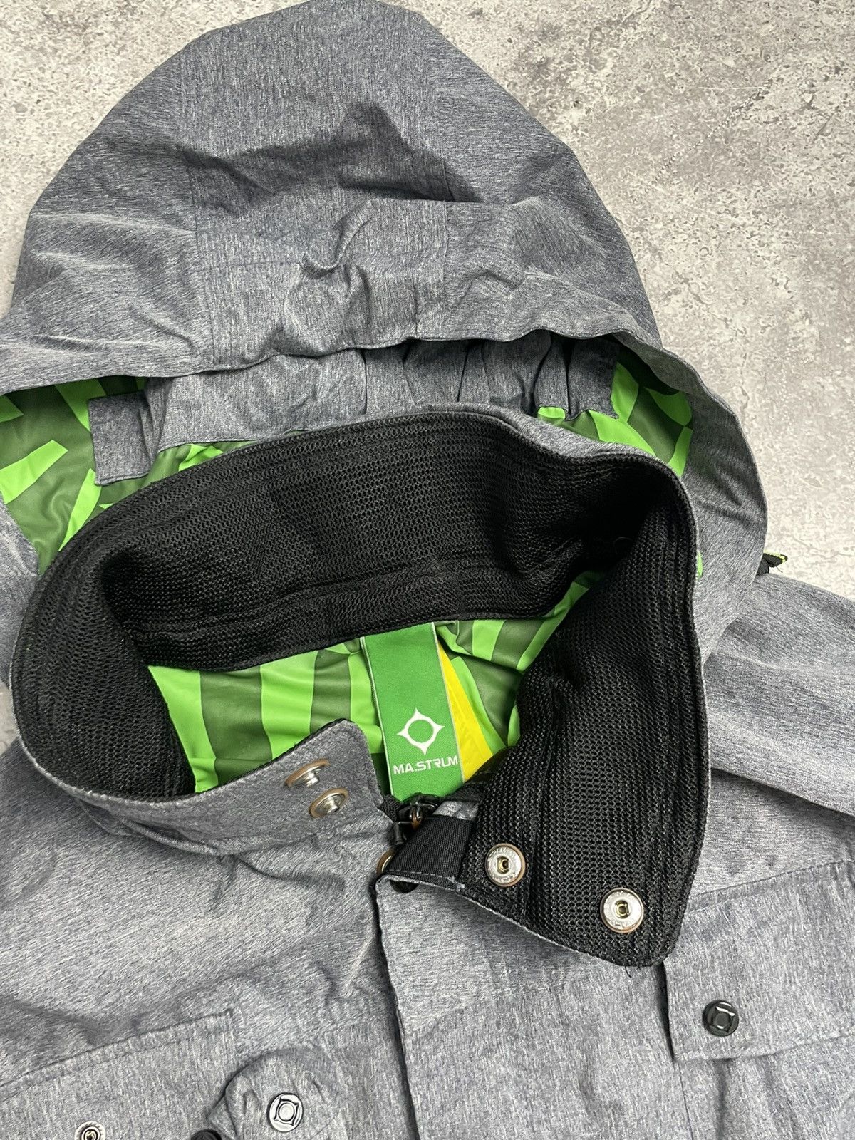 MA.STRUM × Massimo Osti RARE! Ma.Strum Torch Jacket Hooded Gray Shimmer Size US XL / EU 56 / 4 - 8 Thumbnail