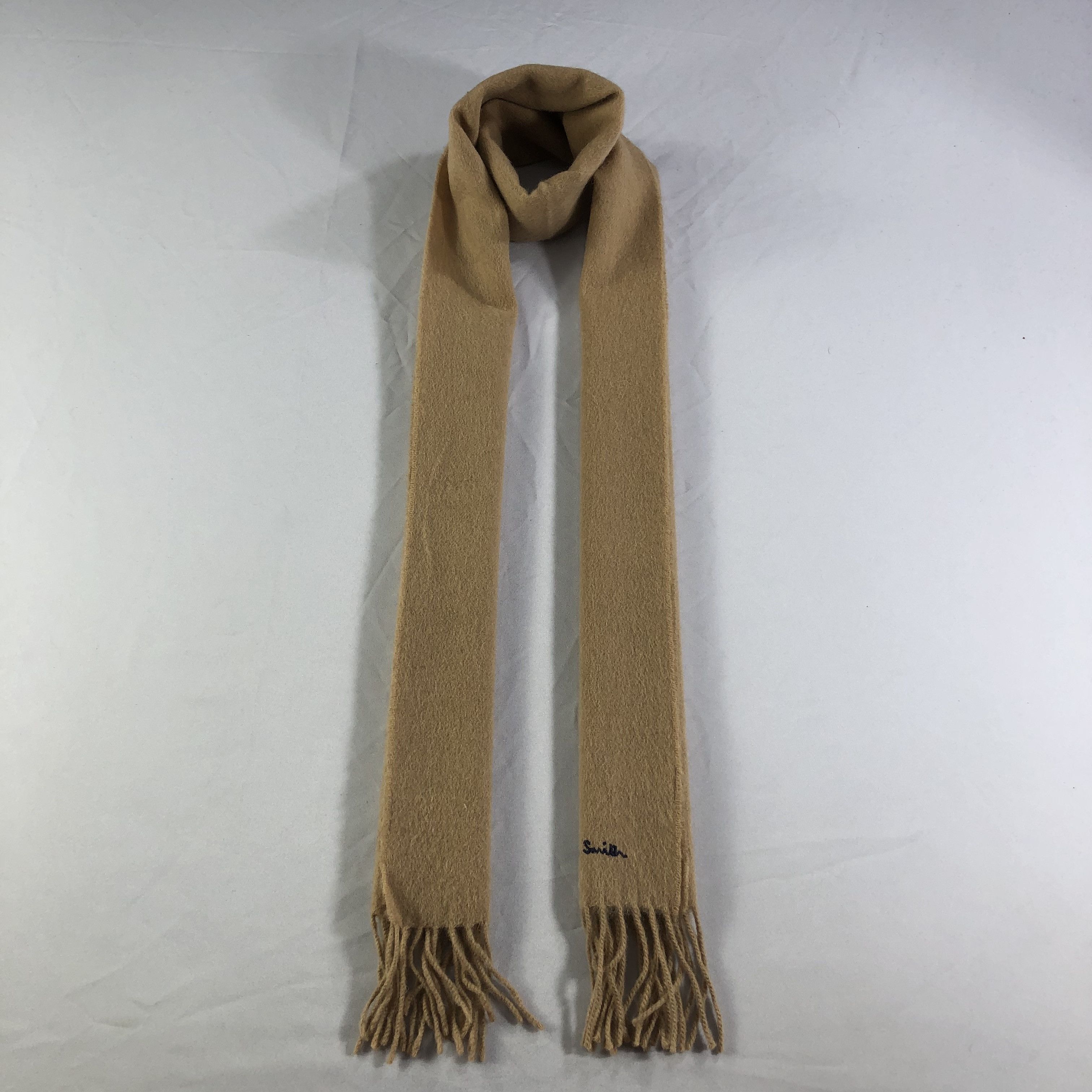 Paul Smith Paul Smith Tan Wool Scarf Muffler V1459 Size ONE SIZE - 1 Thumbnail