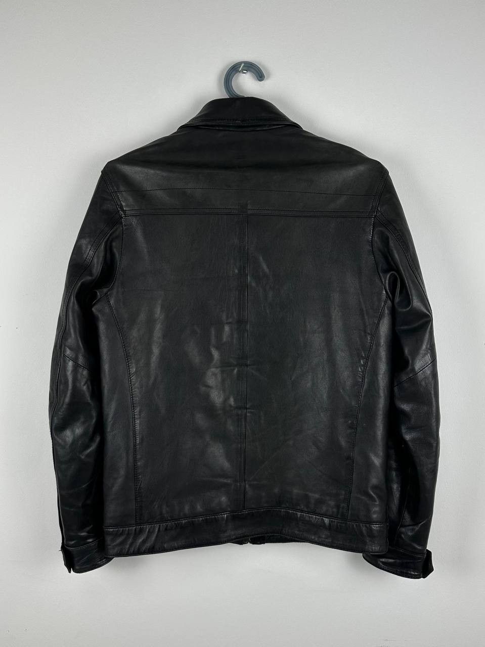 Ben Sherman Ben Sherman Black Leather Trucker Jacket Vintage Size US M / EU 48-50 / 2 - 11 Thumbnail