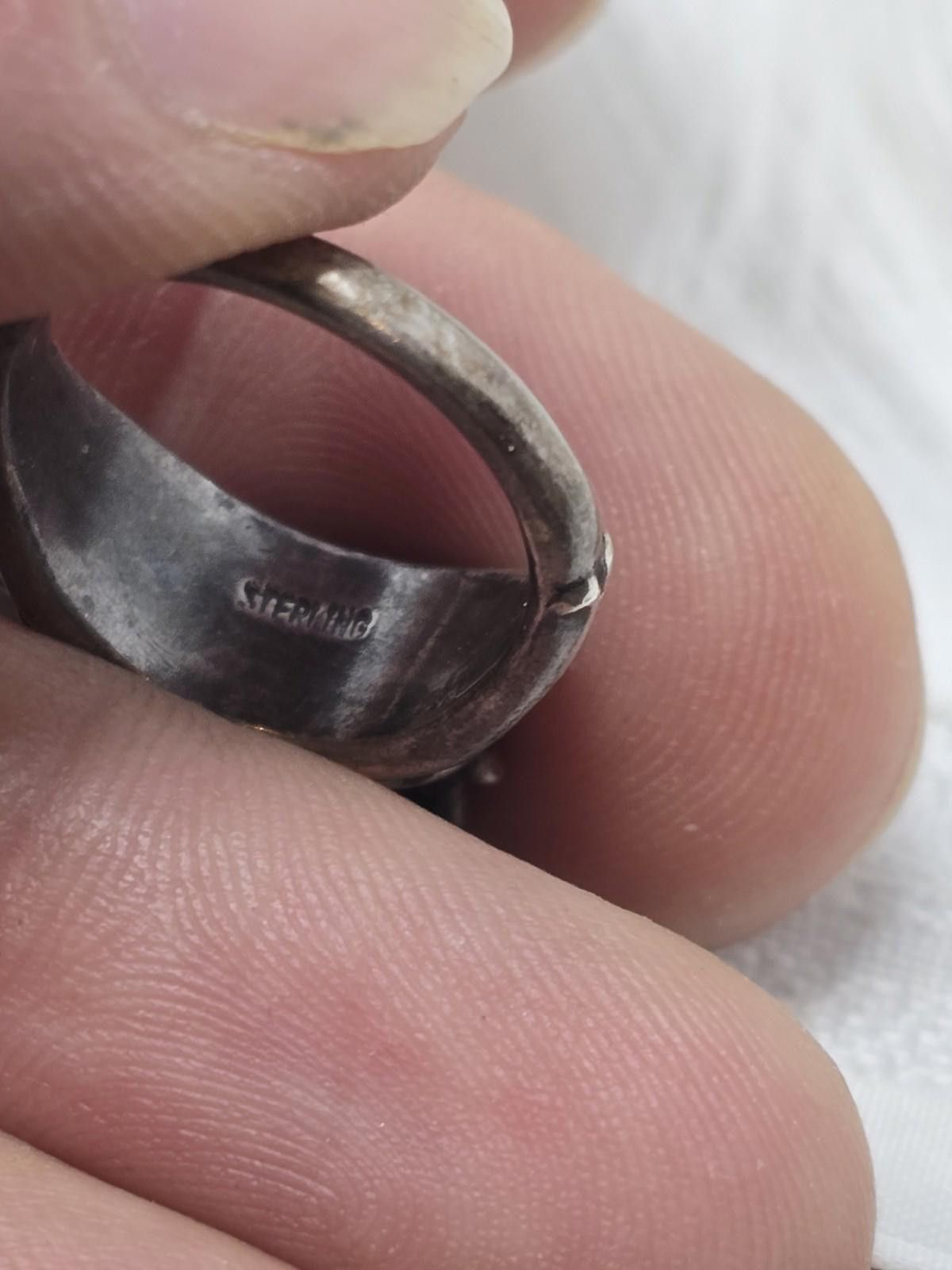 The Unbranded Brand Vintage Sterling Silver 3D Figural Crouching Cat Ring Size ONE SIZE - 2 Thumbnail