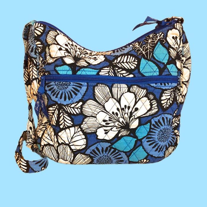 Vera Bradley Vera Bradley Emily Satchel BLUE BAYO Carryall CROSSBODY ...