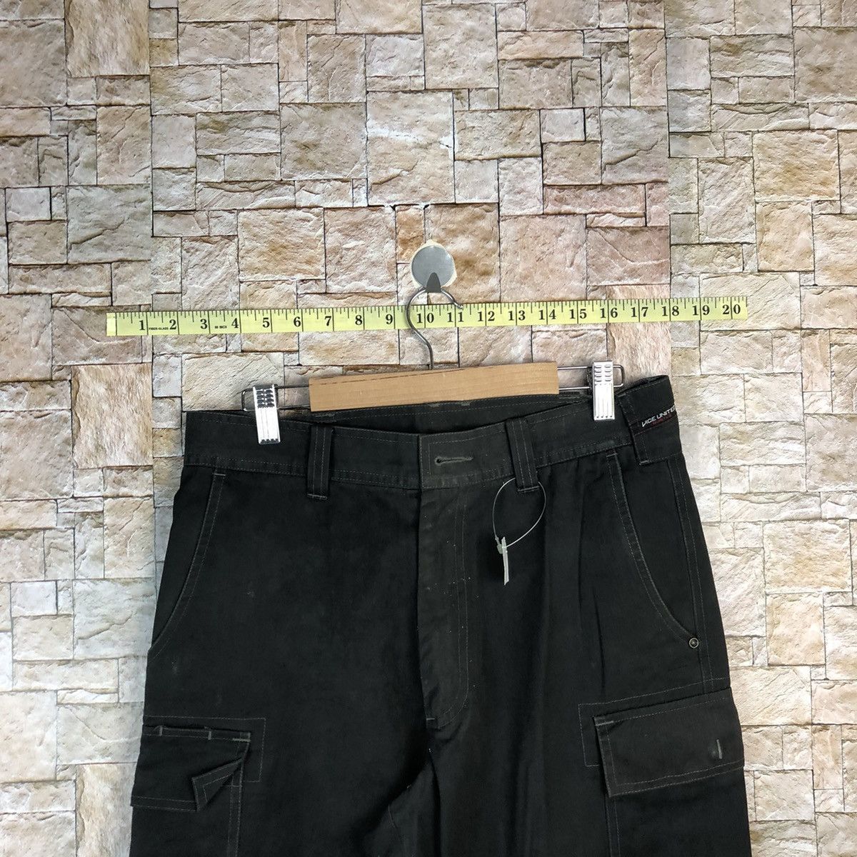 Japanese Brand Burtle Black Cargo Multipocket Pants #A599 Size US 32 / EU 48 - 4 Thumbnail