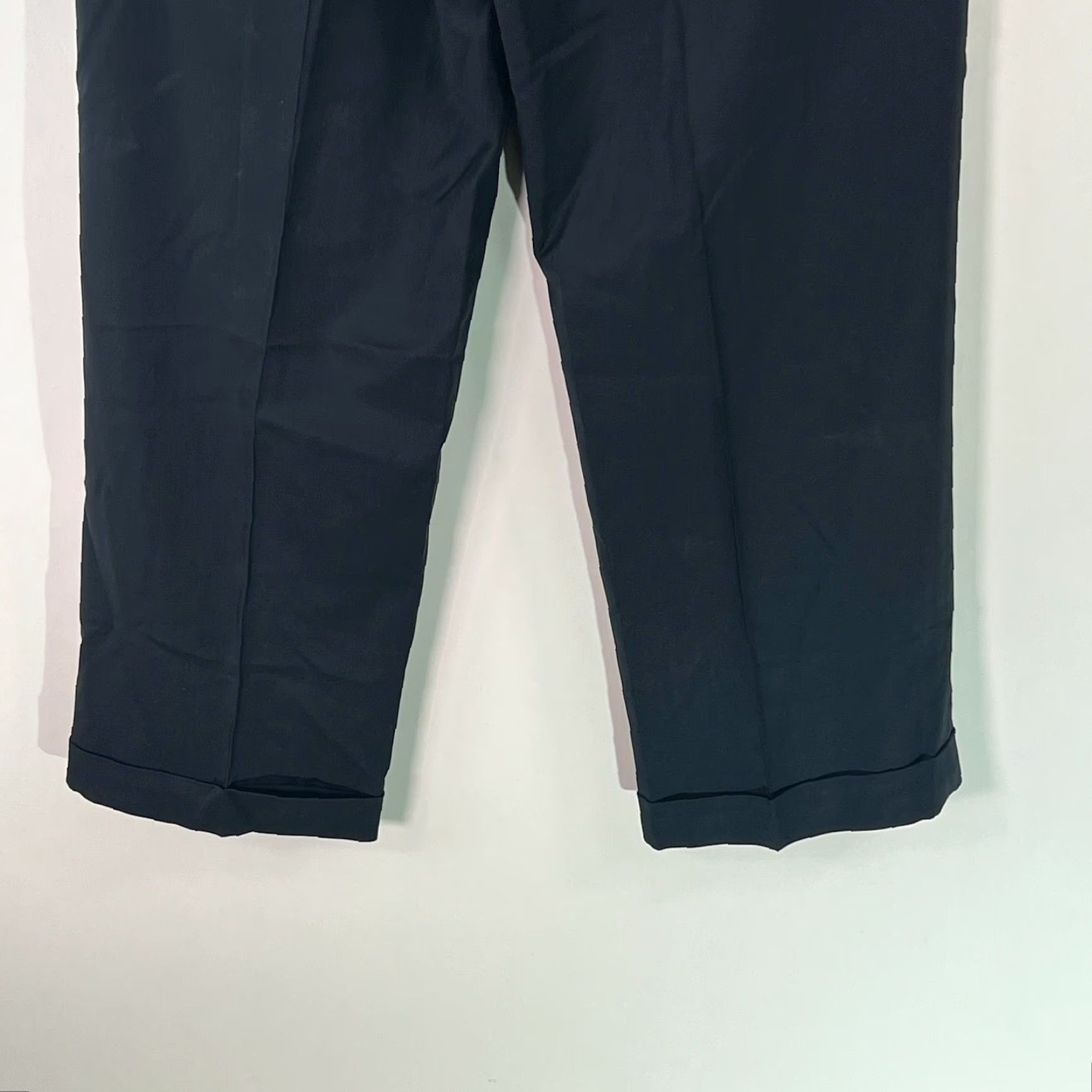 Alfani Alfani Dress Pants Mens 32X30 Navy Wool Front Pleated Straight Cuffed Blue Mens Size US 32 / EU 48 - 7 Thumbnail
