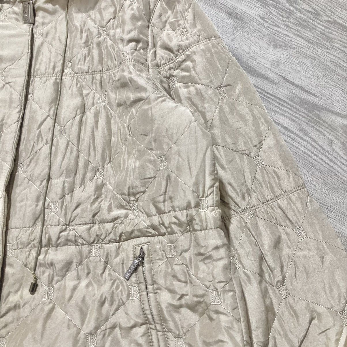 Balmain Balmain Paris Monogram Quilted Fur Long Jacket Beige Luxury Size US XL / EU 56 / 4 - 5 Thumbnail