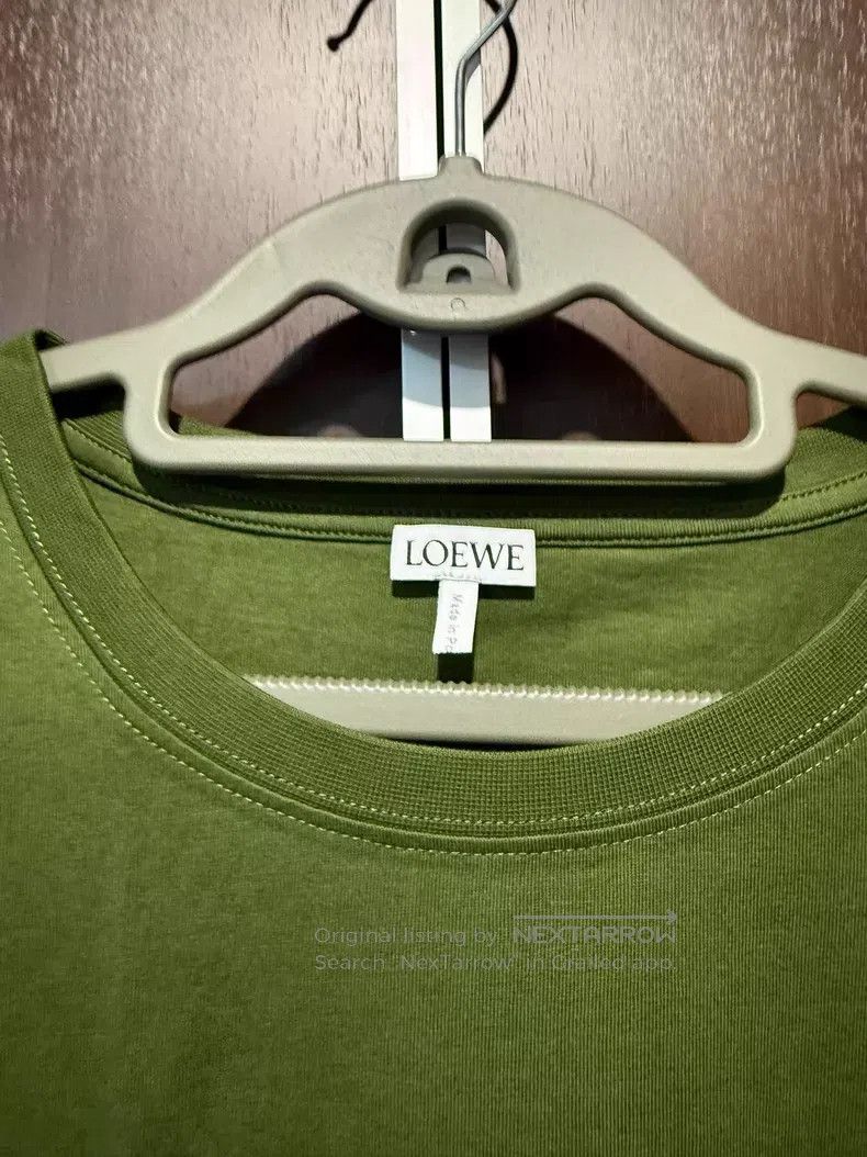 Loewe Loewe Teal Short Sleeve T-shirt with Anagram Embroidered L Size US XL / EU 56 / 4 - 3 Thumbnail