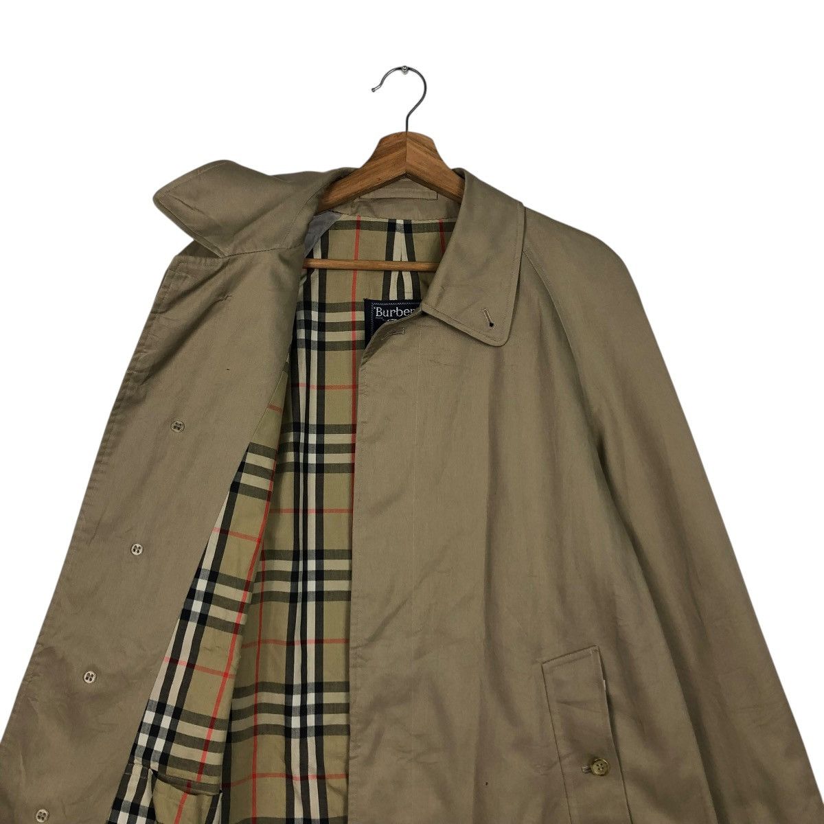 Burberry 🔥VINTAGE BURBERRYS LONDON LONG JACKET NOVA CHECK BLANKET Size US M / EU 48-50 / 2 - 15 Thumbnail