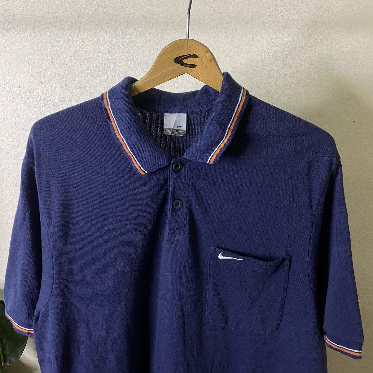 Nike Vintage 2000s Nike Twin Tipped Polo Tee Size US L / EU 52-54 / 3 - 2 Thumbnail
