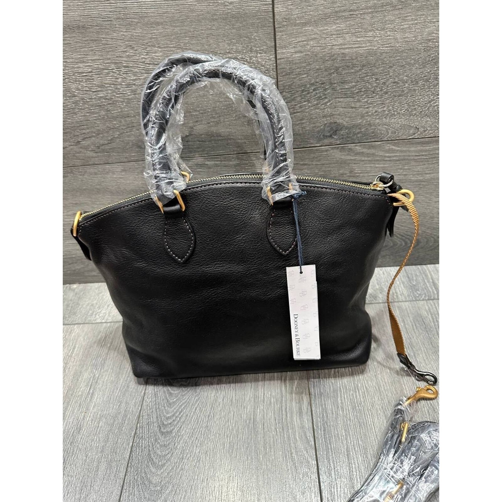 Dooney & Bourke Dooney & Bourke Florentine Leather Satchel Black bag A641294 Size ONE SIZE - 3 Thumbnail