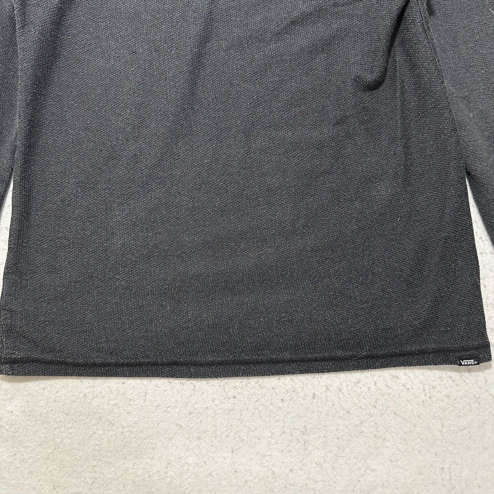 Vans Vans Small Pullover Hoodie Dark Gray Sweatshirt Waffle Knit Size US S / EU 44-46 / 1 - 11 Thumbnail