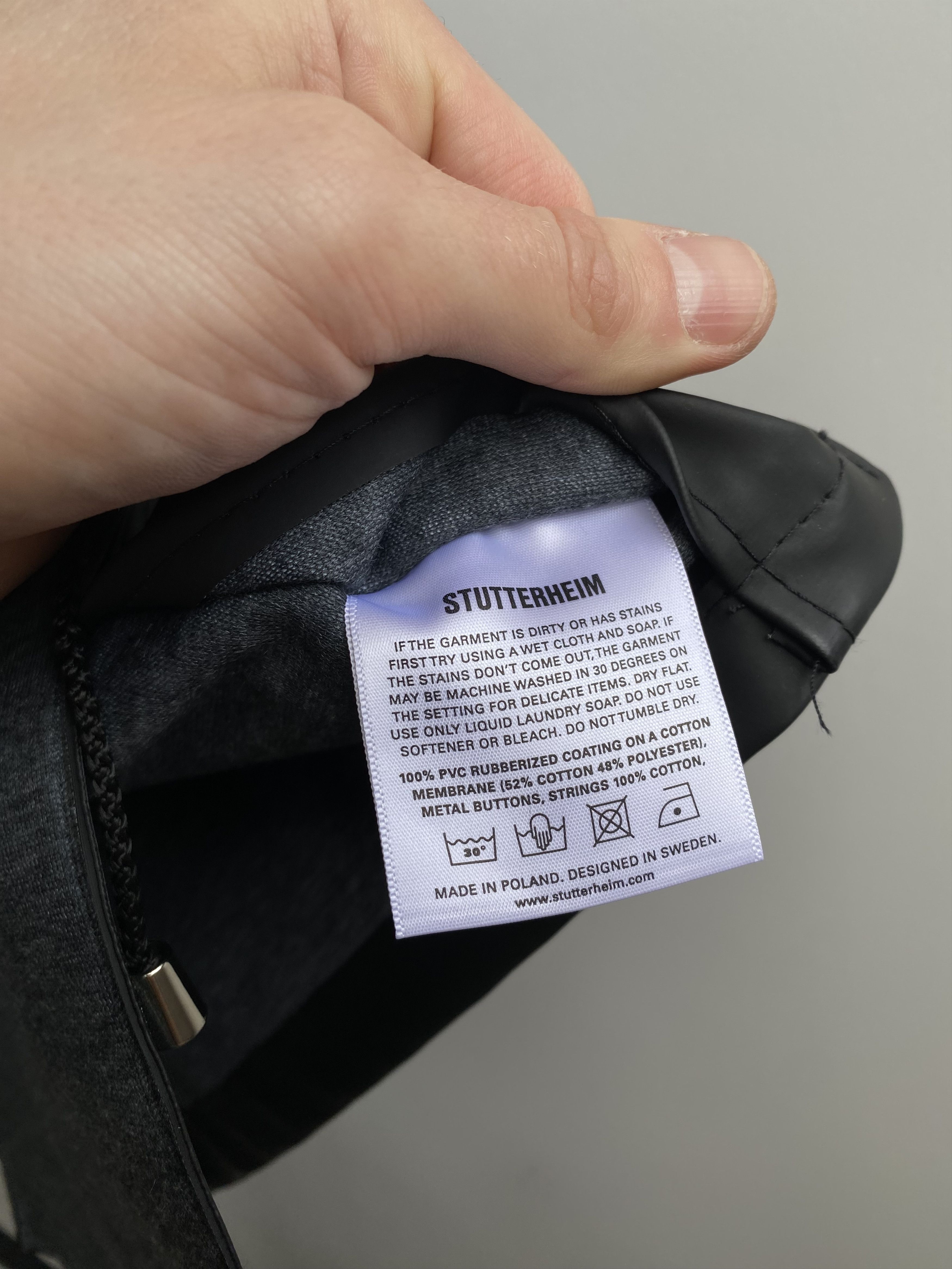 Stutterheim STUTTERHEIM Stockholm M-65 Rain Coat Black Size US M / EU 48-50 / 2 - 9 Thumbnail