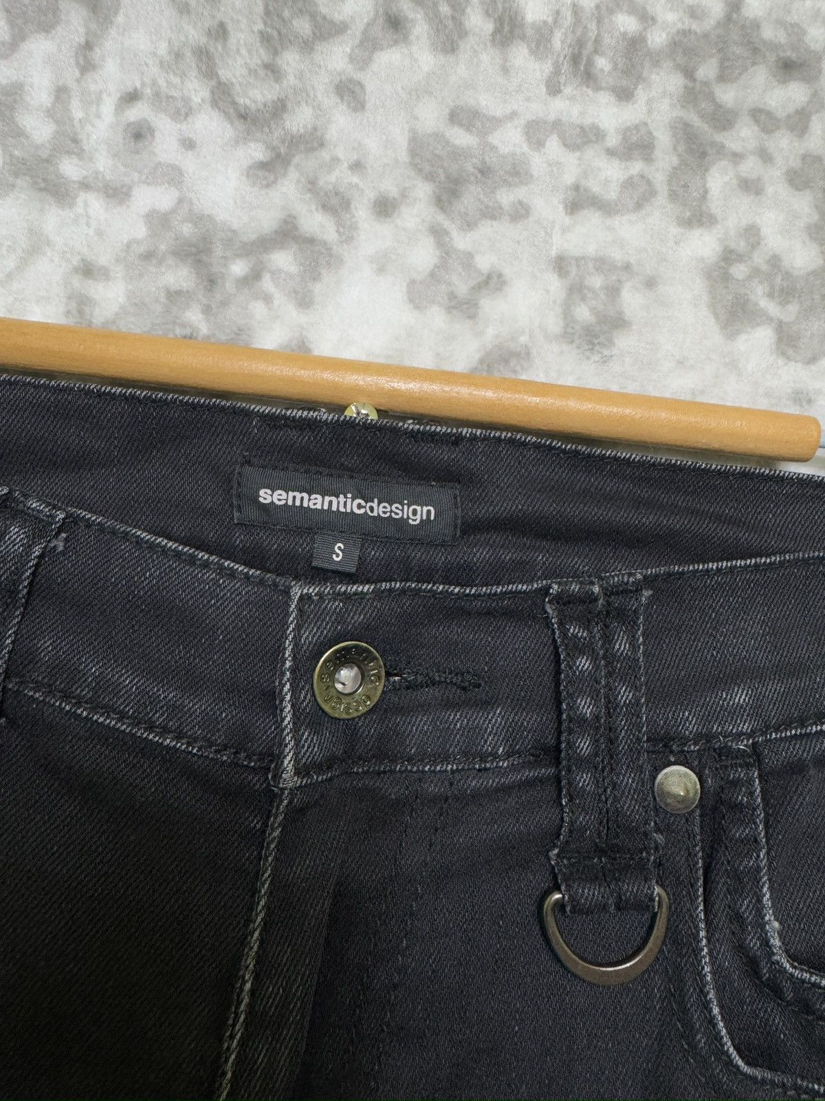semanticdesign Y2K Semantic Design J Curve Legs Claw Marks Denim Size US 28 / EU 44 - 7 Thumbnail