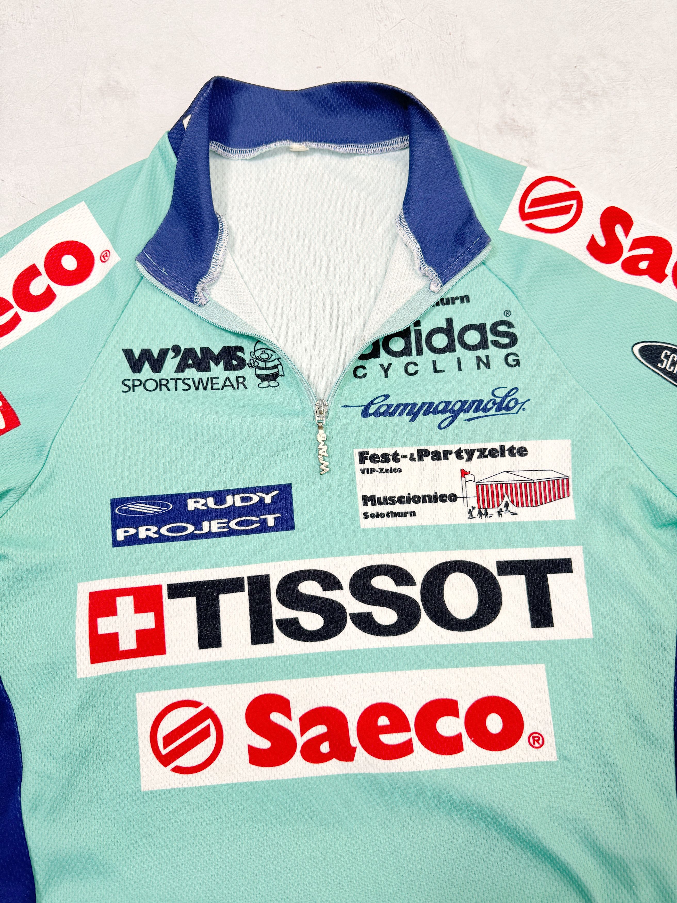 Vintage Vintage Wams Cycling Jersey Saeco Tissot Adidas Size US M / EU 48-50 / 2 - 5 Thumbnail