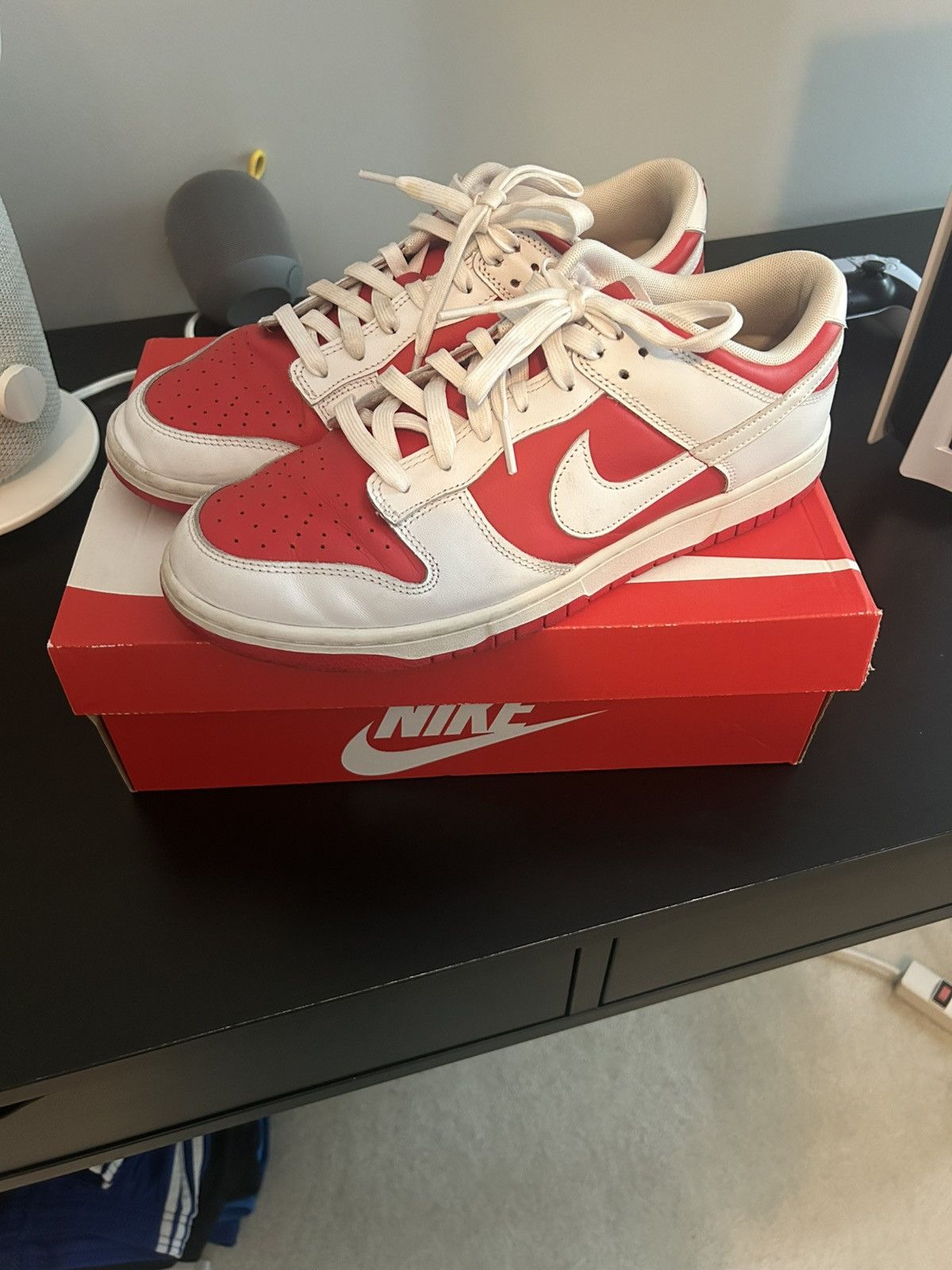 Nike Dunk Low Championship Red Size US 11.5 / EU 44-45 - 1 Thumbnail