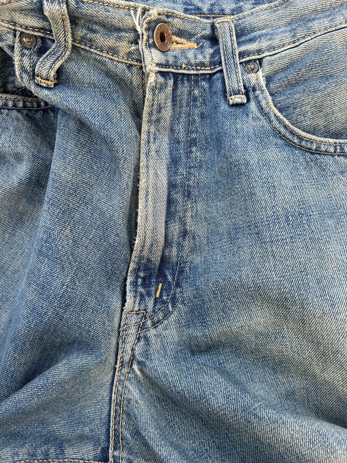Edwin × Kapital × Vintage Vintage Edwin 505 Selvedge Baggy Distressed Denim Jeans Size US 31 - 9 Thumbnail