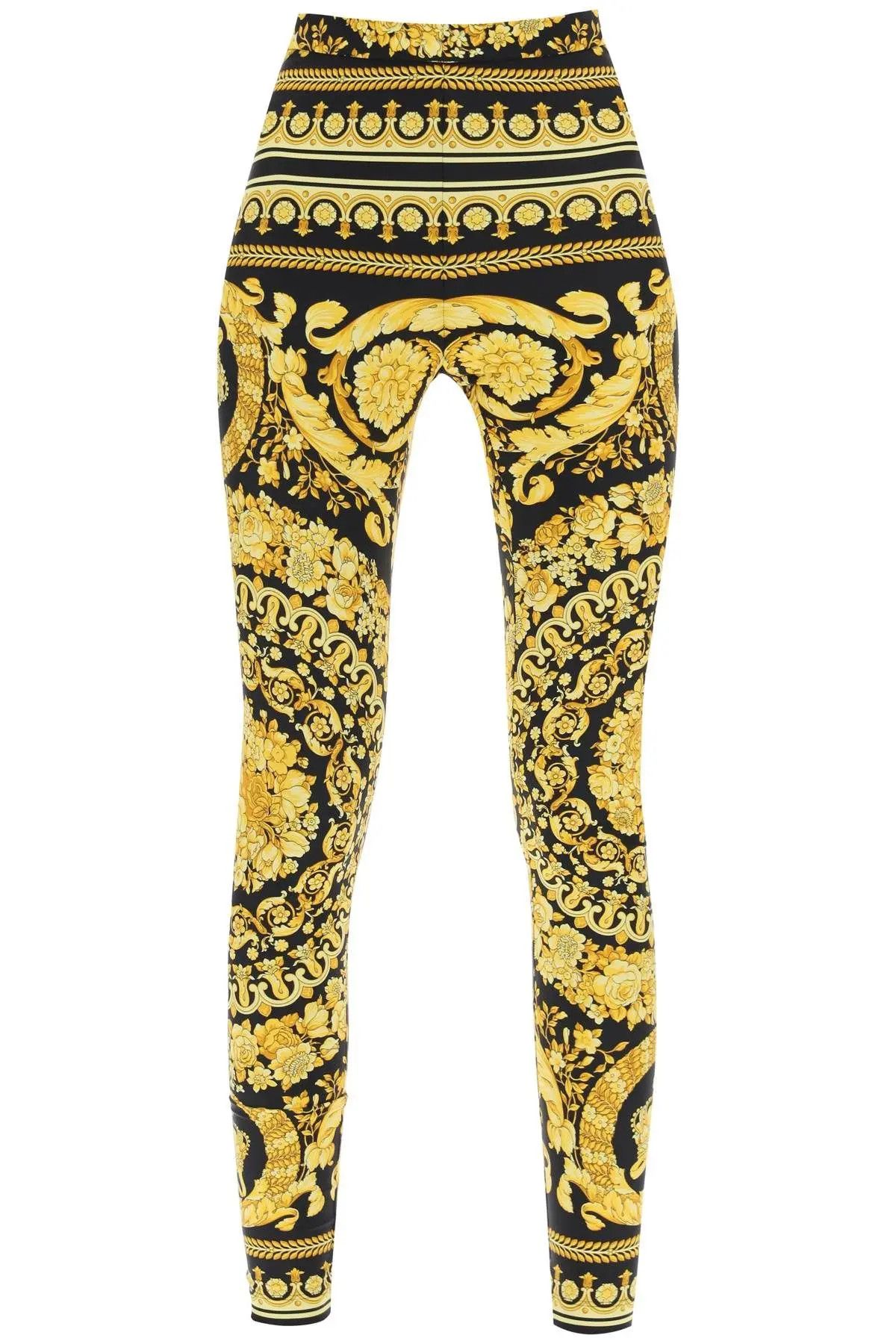 o1s22i1n1223 Barocco Leggings in Black Gold