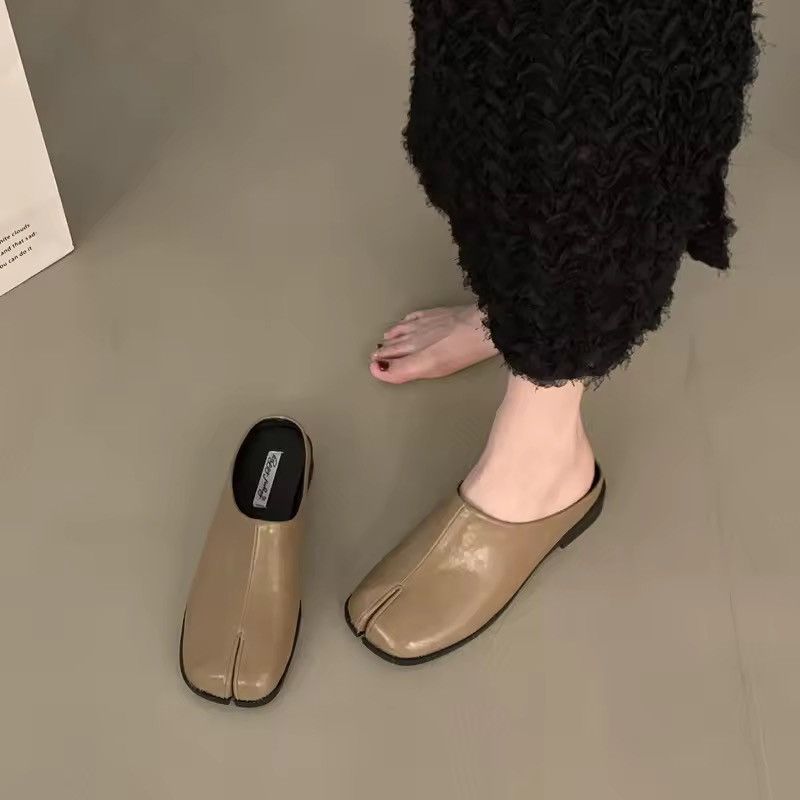 Other Streetwear Casual PU Leather Tabi Slippers Loafers Shoes Size US 7 / IT 37 - 2 Thumbnail