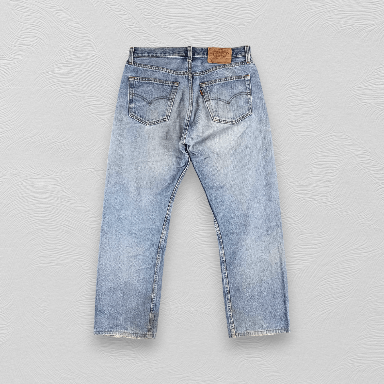 Levi's Vintage 90s Levi's 501 Jeans Distressed Denim KJ837 Size US 32 / EU 48 - 2 Thumbnail