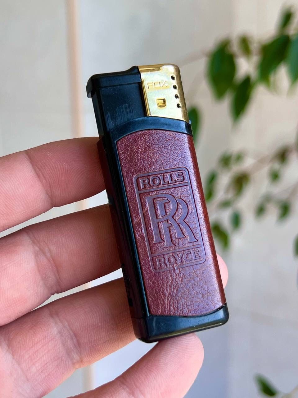 Japanese Brand × Marlboro × Vintage Y2K ROLLS ROYCE AUTO CIGARETTES GEOMETRIC BROWN LIGHTER Size ONE SIZE - 3 Thumbnail