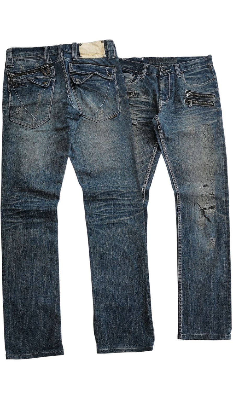 Seditionaries Apestein Bondage Zipper Button Distressed Jeans Size US 30 / EU 46 - 1 Thumbnail