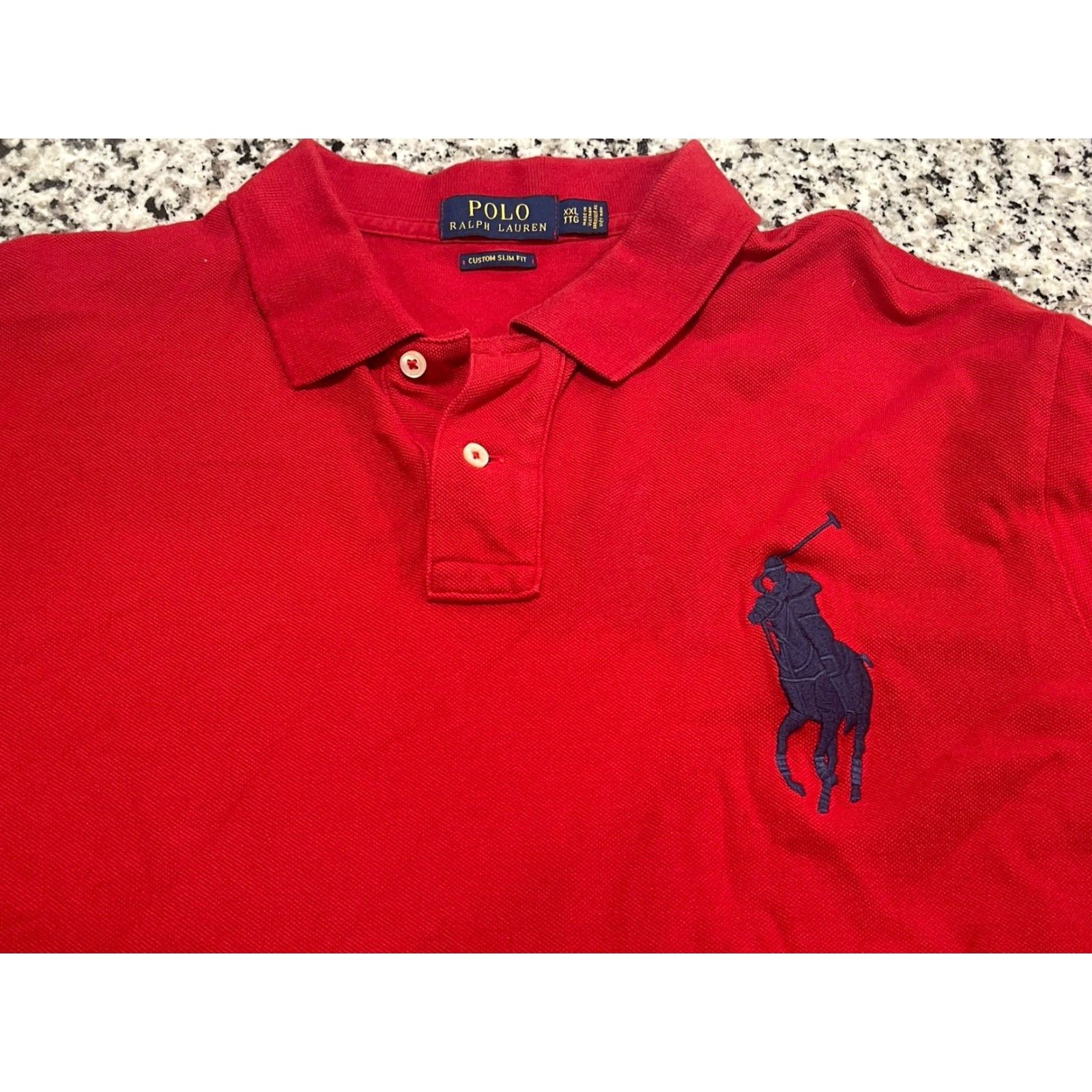 Ralph Lauren Polo Ralph Lauren Big Pony Shirt Red 2XL Slim Fit Short Sleeve Horse Mens Size US XXL / EU 58 / 5 - 4 Thumbnail