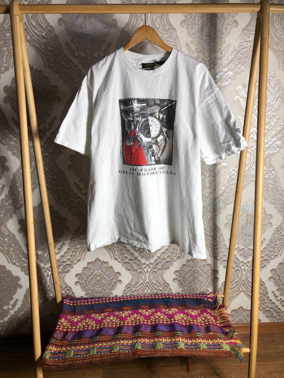 Harley Davidson VINTAGE HARLEY DAVIDSON MOTORCYCLE RETRO T1SHIRT Y2K 90s USA Size US XXL / EU 58 / 5 - 1 Thumbnail