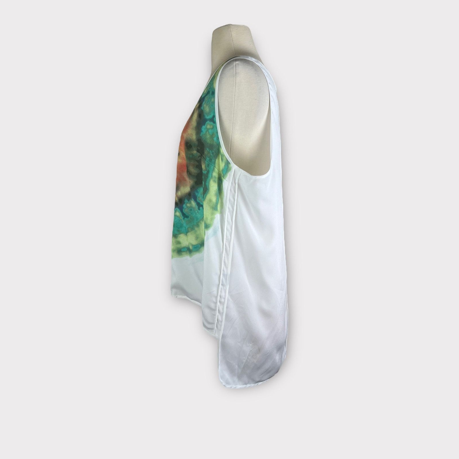 Vince Camuto Vince Camuto | Sleeveless Hi-Low Blouse Tank Top Tie-dye Size L / US 10 / IT 46 - 2 Thumbnail