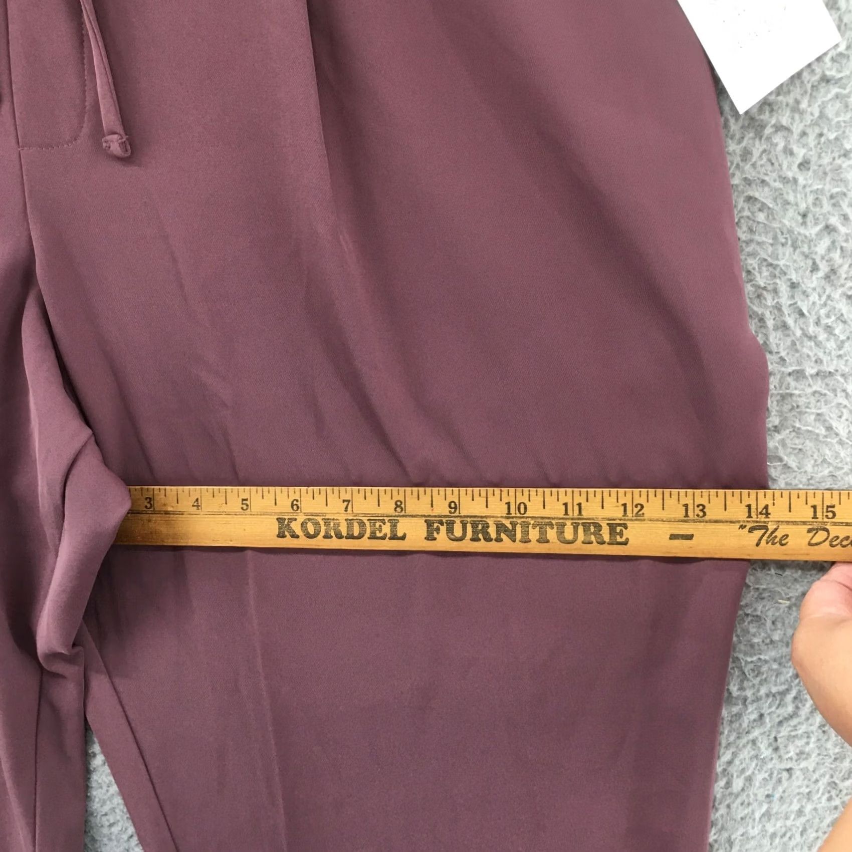 Vintage A New Day Pants Cropped Womens XXL Purple High Rise Pleated Front NEW Size 40" / US 18 - 4 Thumbnail
