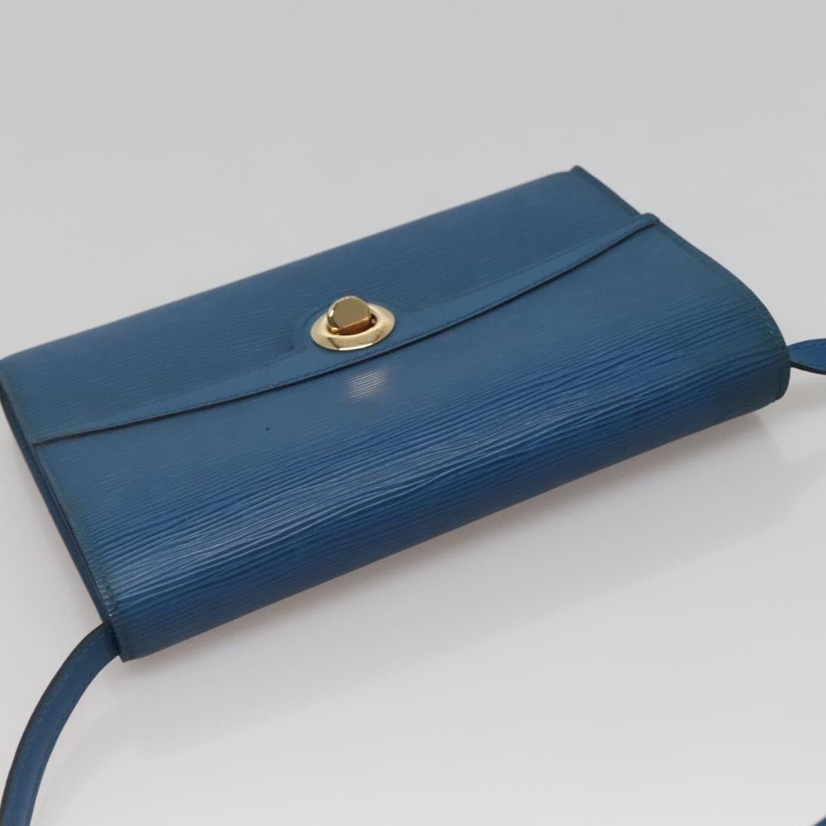 Louis Vuitton LOUIS VUITTON Epi Pochette Arche Shoulder Bag Blue M52575 Size ONE SIZE - 6 Thumbnail