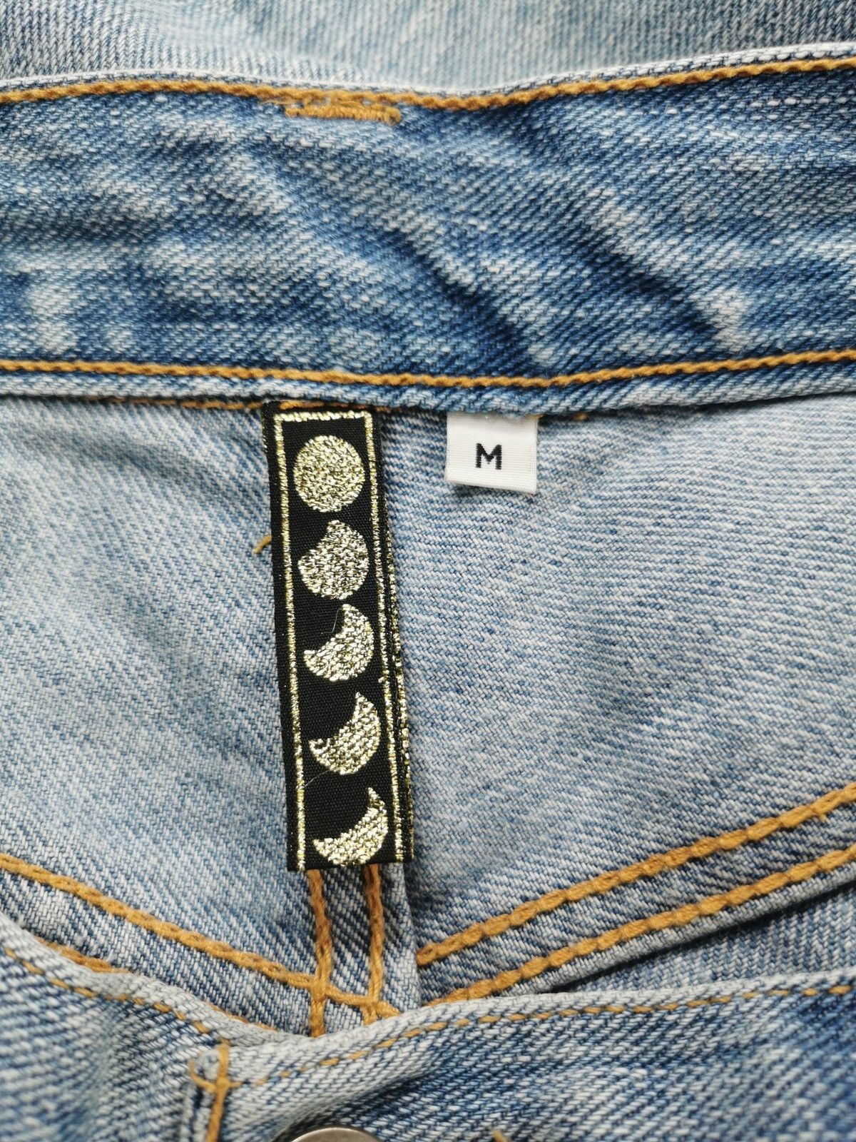 14th Addiction TTU Japan Patchwork Square Distressed Denim Jeans Size US 31 - 8 Thumbnail