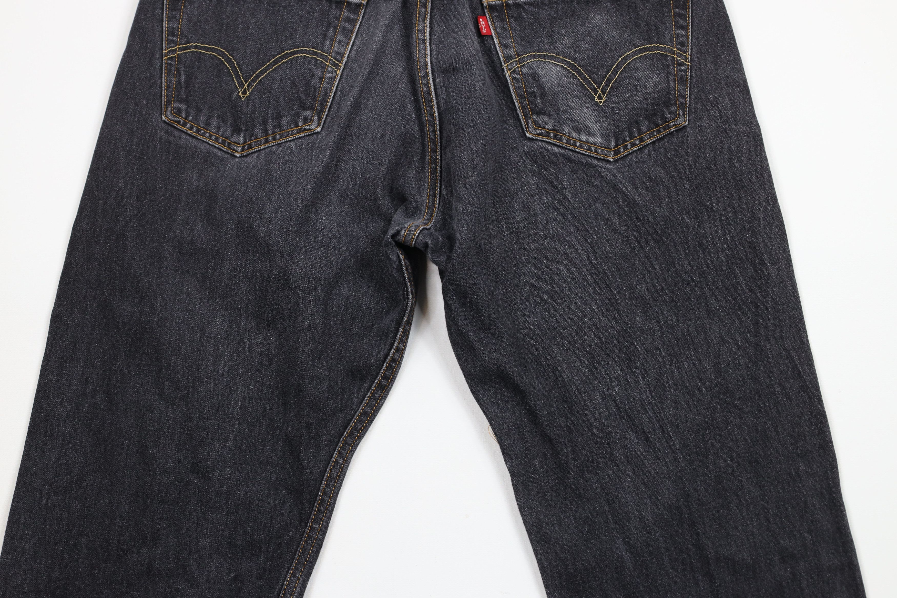Levi's × Vintage Vintage Y2K Levis 501xx Button Fly Original Fit Jeans Black Size US 34 / EU 50 - 10 Thumbnail