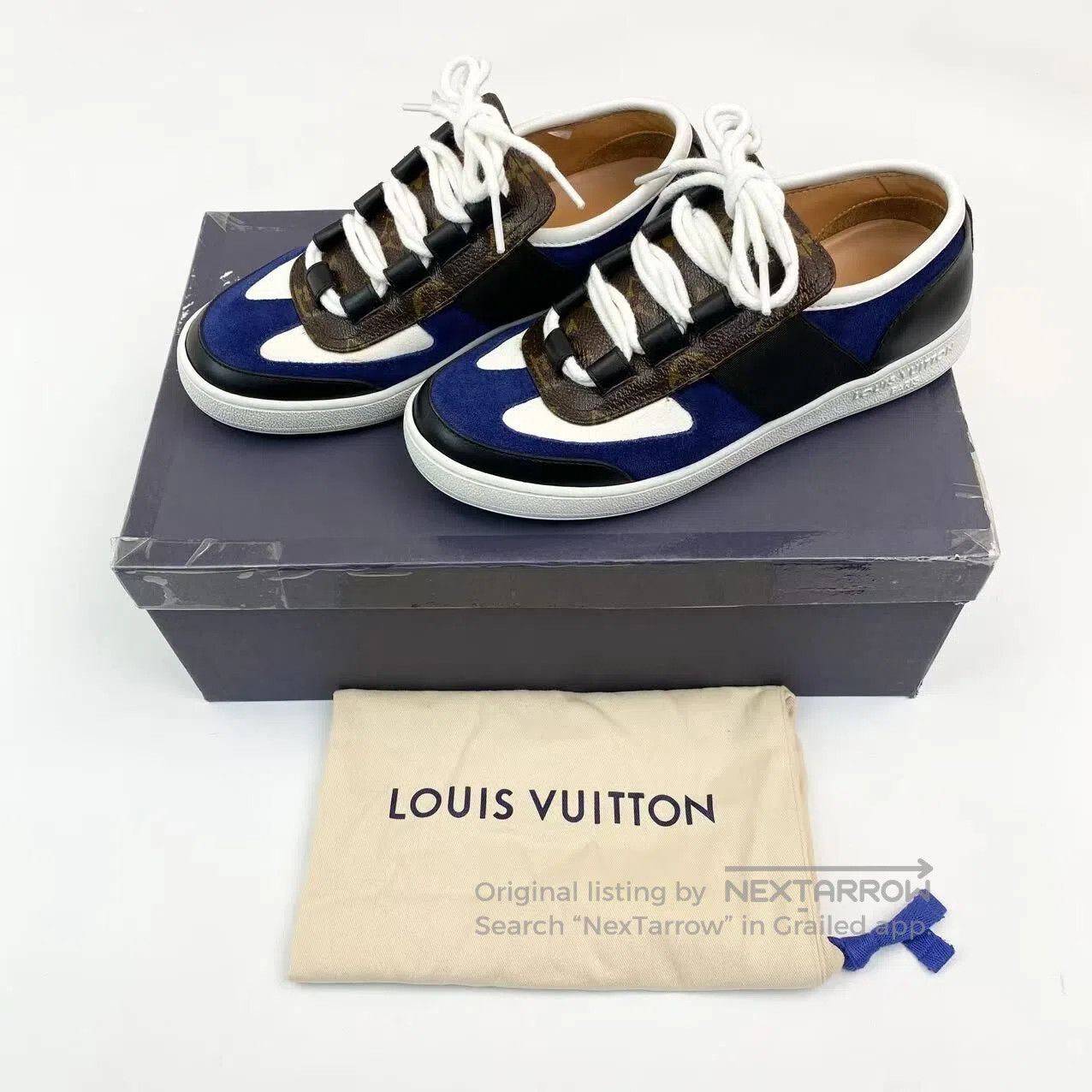 Louis Vuitton Louis Vuitton Presbyopia spliced low-top board shoes| Size US 6 / IT 36 - 2 Thumbnail