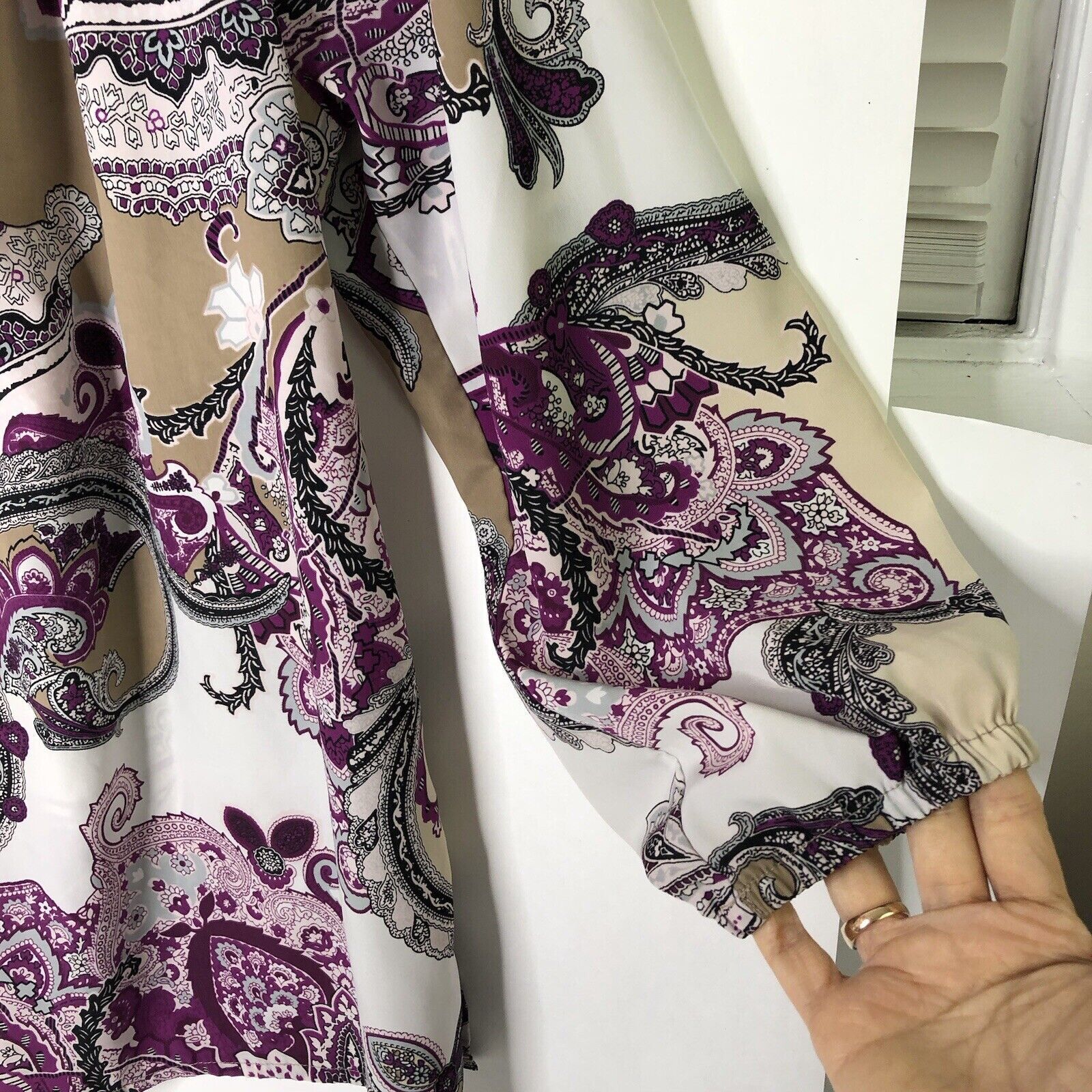 Other Dana Buchman Top Paisley Blouse Size M Henley 3/4 Size M / US 6-8 / IT 42-44 - 3 Thumbnail
