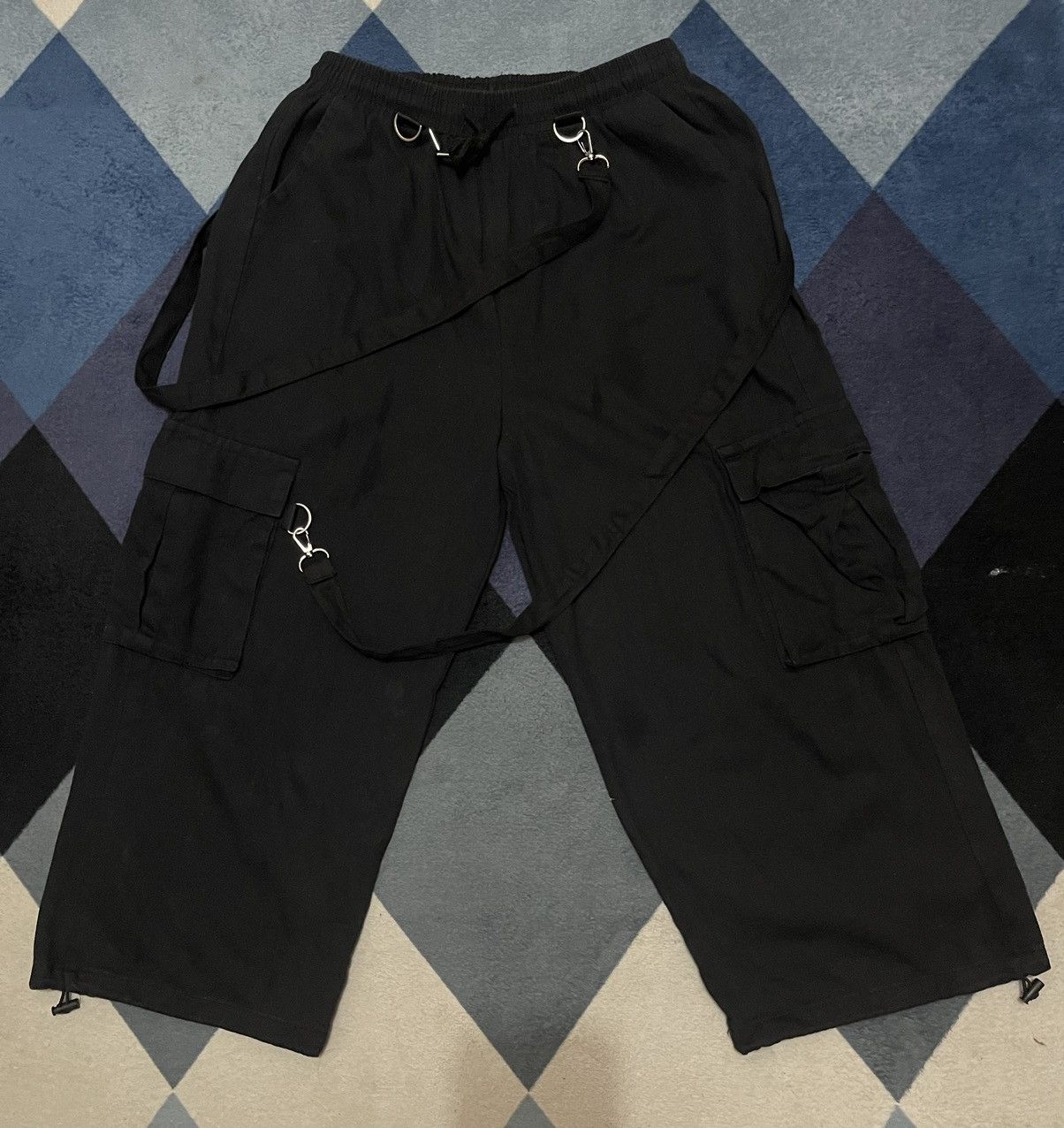 image of Avant Garde Midde Cropped Pants Bondage Japan in Black, Men's (Size 36)
