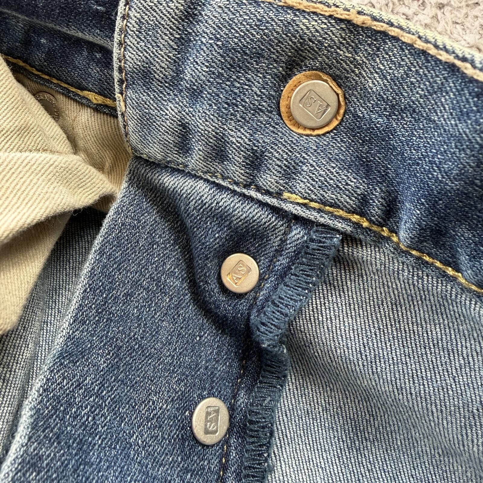 Allsaints AllSaints Cigarette Jeans Light Wash Slim Straight 30x32 Size US 30 / EU 46 - 12 Thumbnail