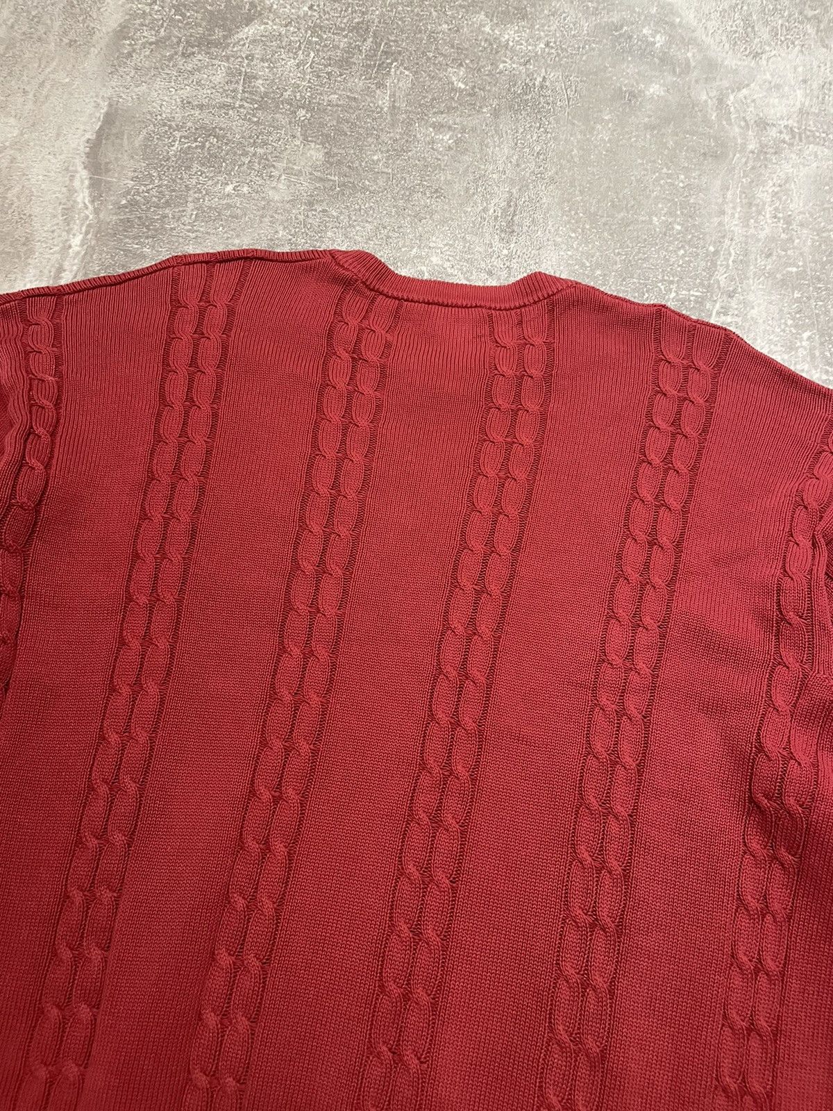 Lacoste Vintage Lacoste Cable Knit Sweater 90s Size US XL / EU 56 / 4 - 14 Thumbnail