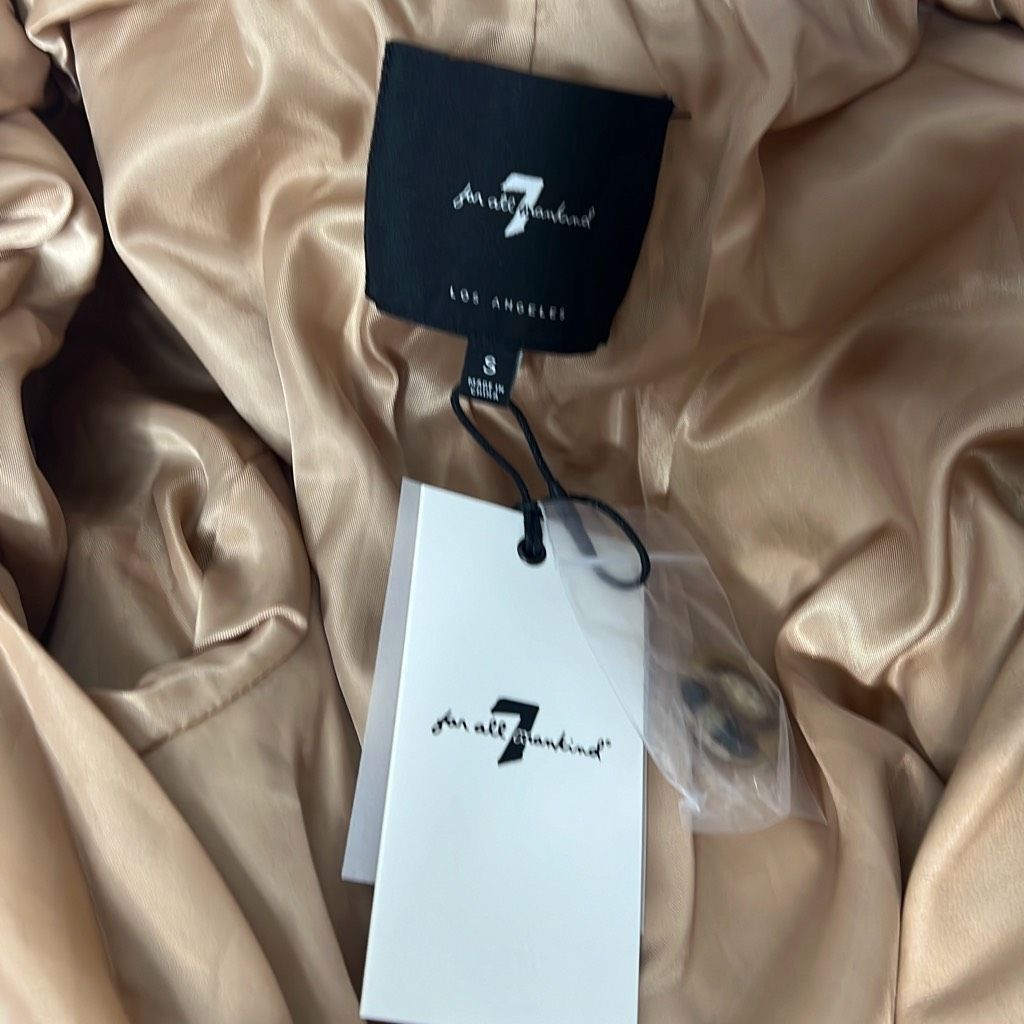 7 For All Mankind 7 For All Mankind Vegan Faux Leather Trench Belted Coat NWT Size S / US 4 / IT 40 - 10 Thumbnail