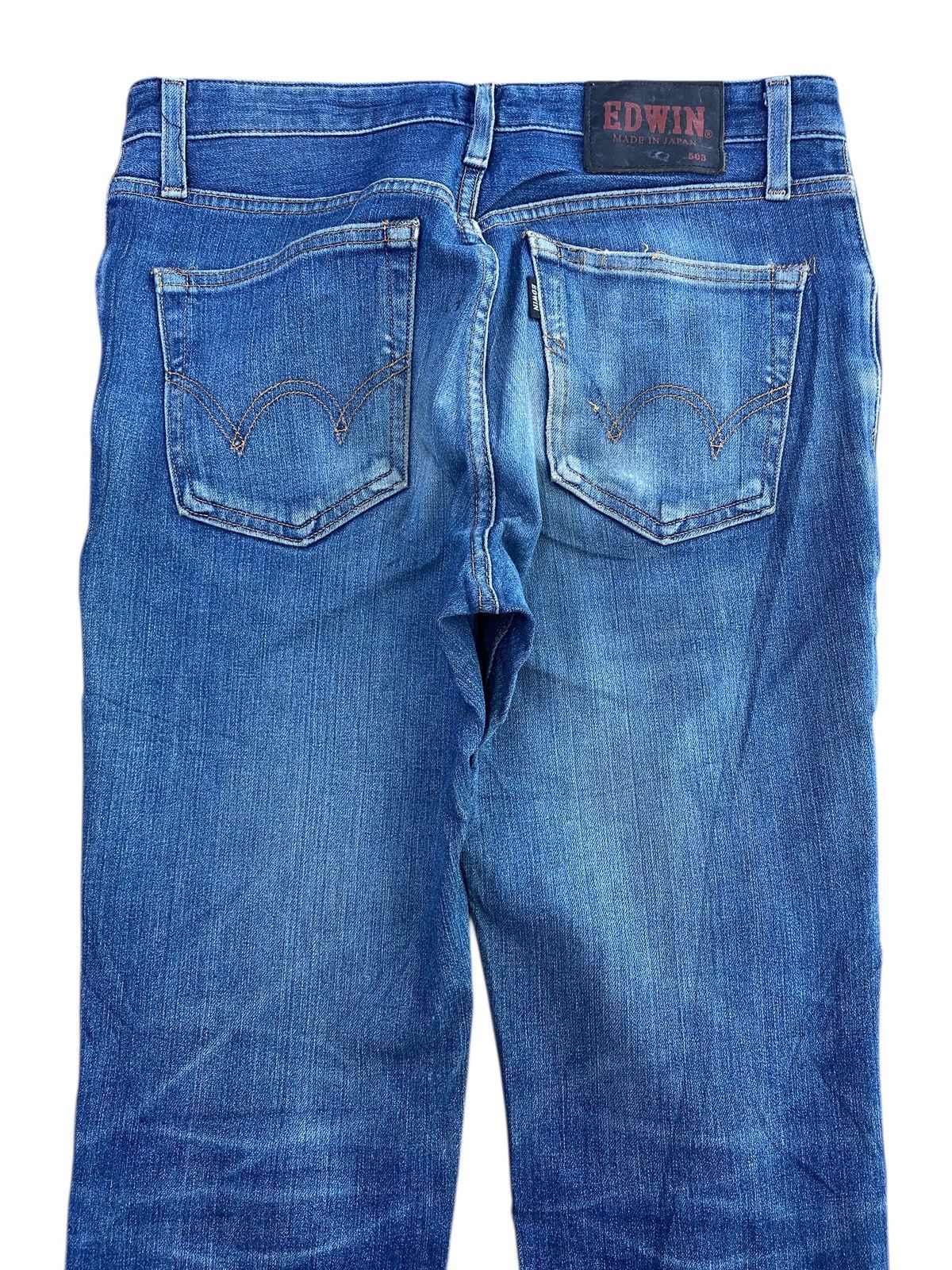 Edwin Edwin Faded Wash Ripped Style Light Jeans Size US 30 / EU 46 - 4 Thumbnail
