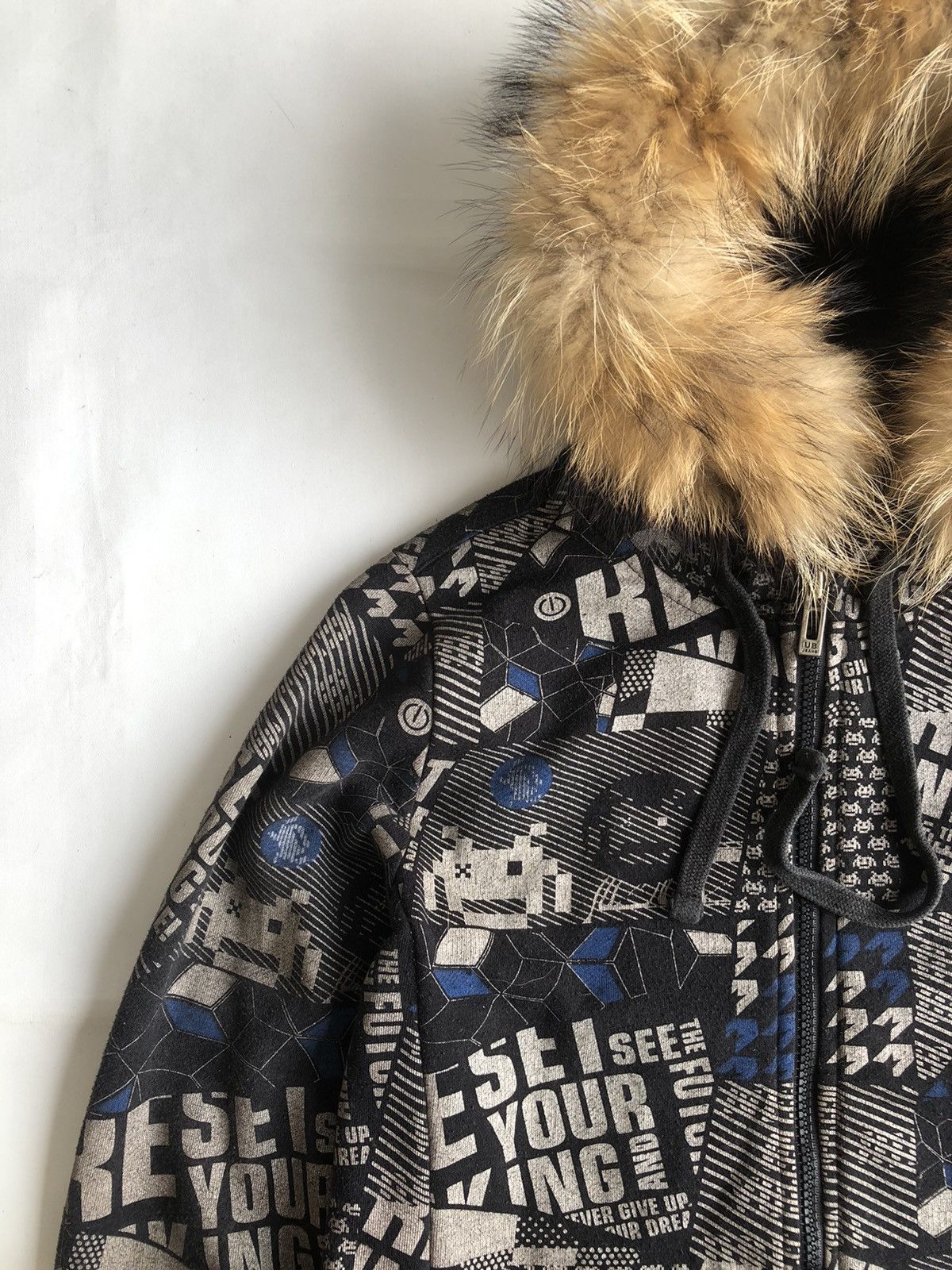 If Six Was Nine Japanese Unionbay Poem Zipp Fur Hoodie if six was nine style Size US L / EU 52-54 / 3 - 8 Thumbnail