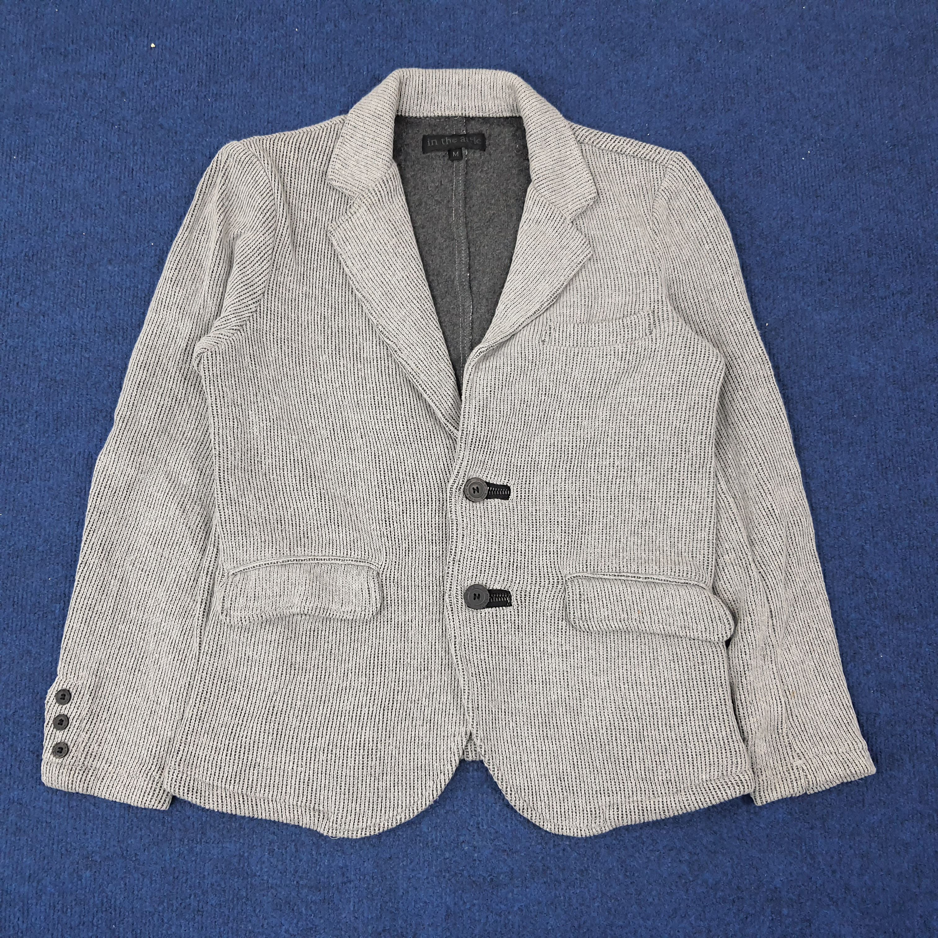 In The Attic × Japanese Brand Vintage in the attic Japan Brand Knitted Blazer C234N2 Size US S / EU 44-46 / 1 - 1 Thumbnail